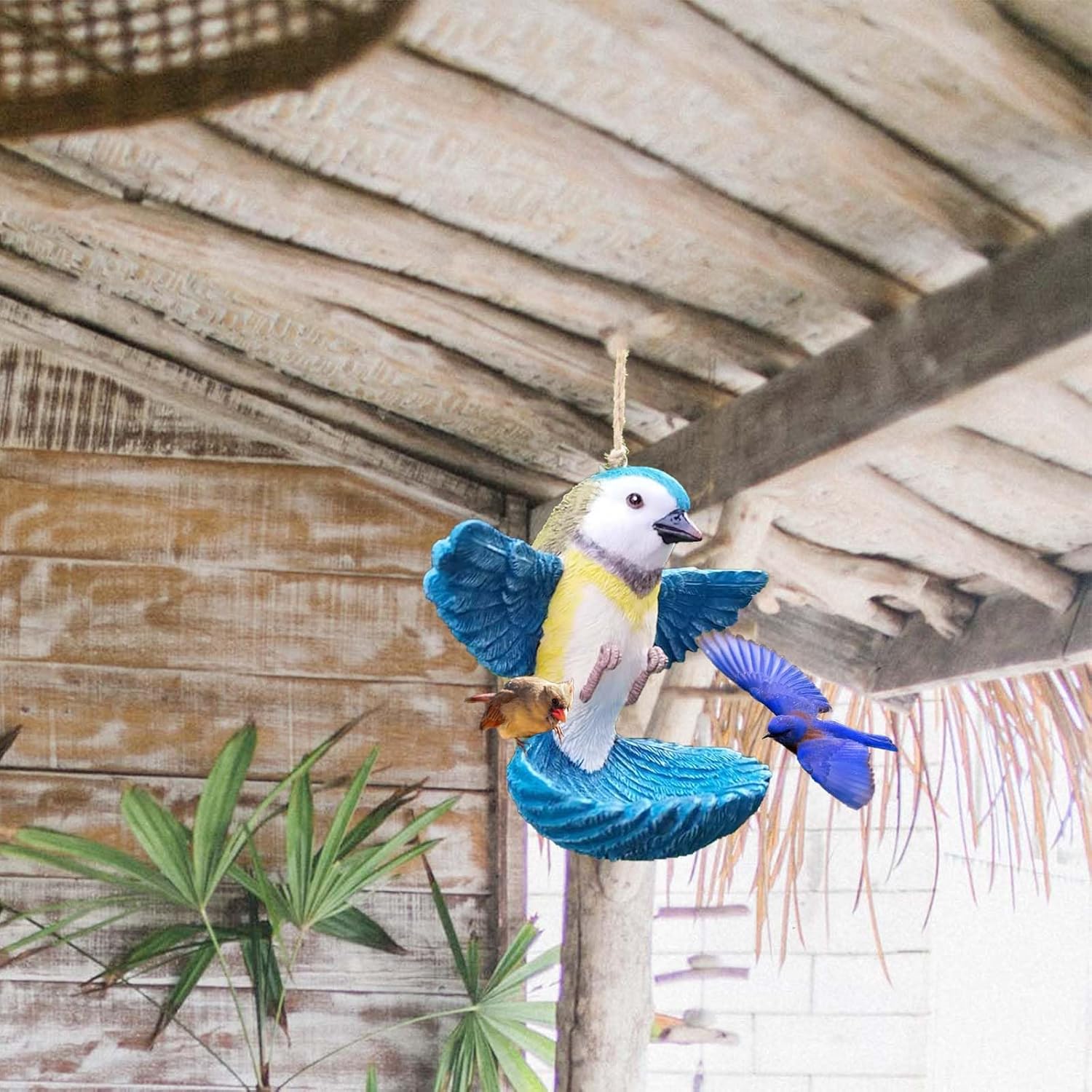 Comedero de resina con forma de rana o pájaro, comederos creativos, organizadores de llaves, bañeras para pájaros para jardines, patios y