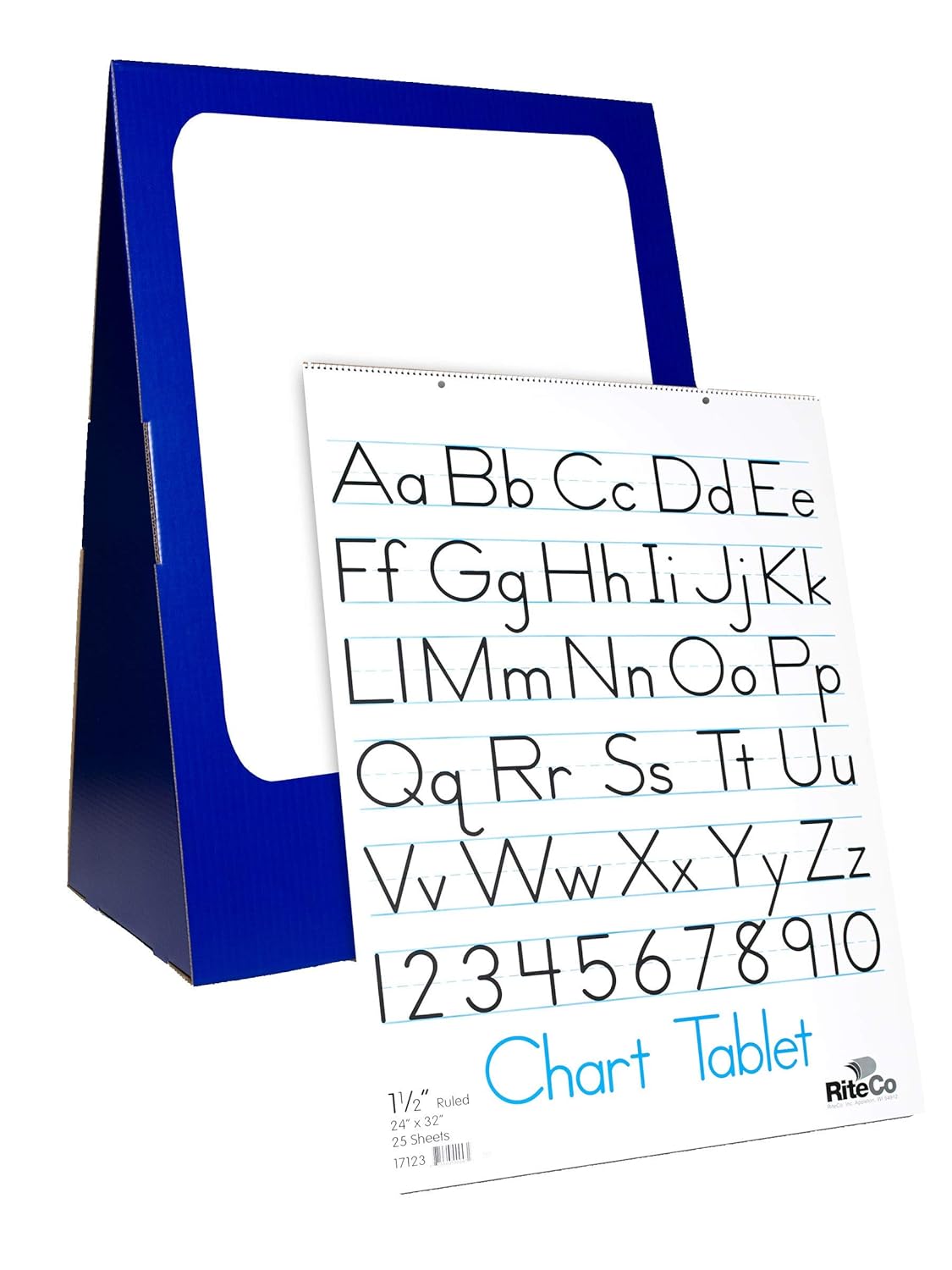 Flipside Products – Juego de rotafolios con espiral de 24 x 33 x 14 pulgadas con una pizarra de borrado en seco de 18 x 24 pulgadas y tableta de