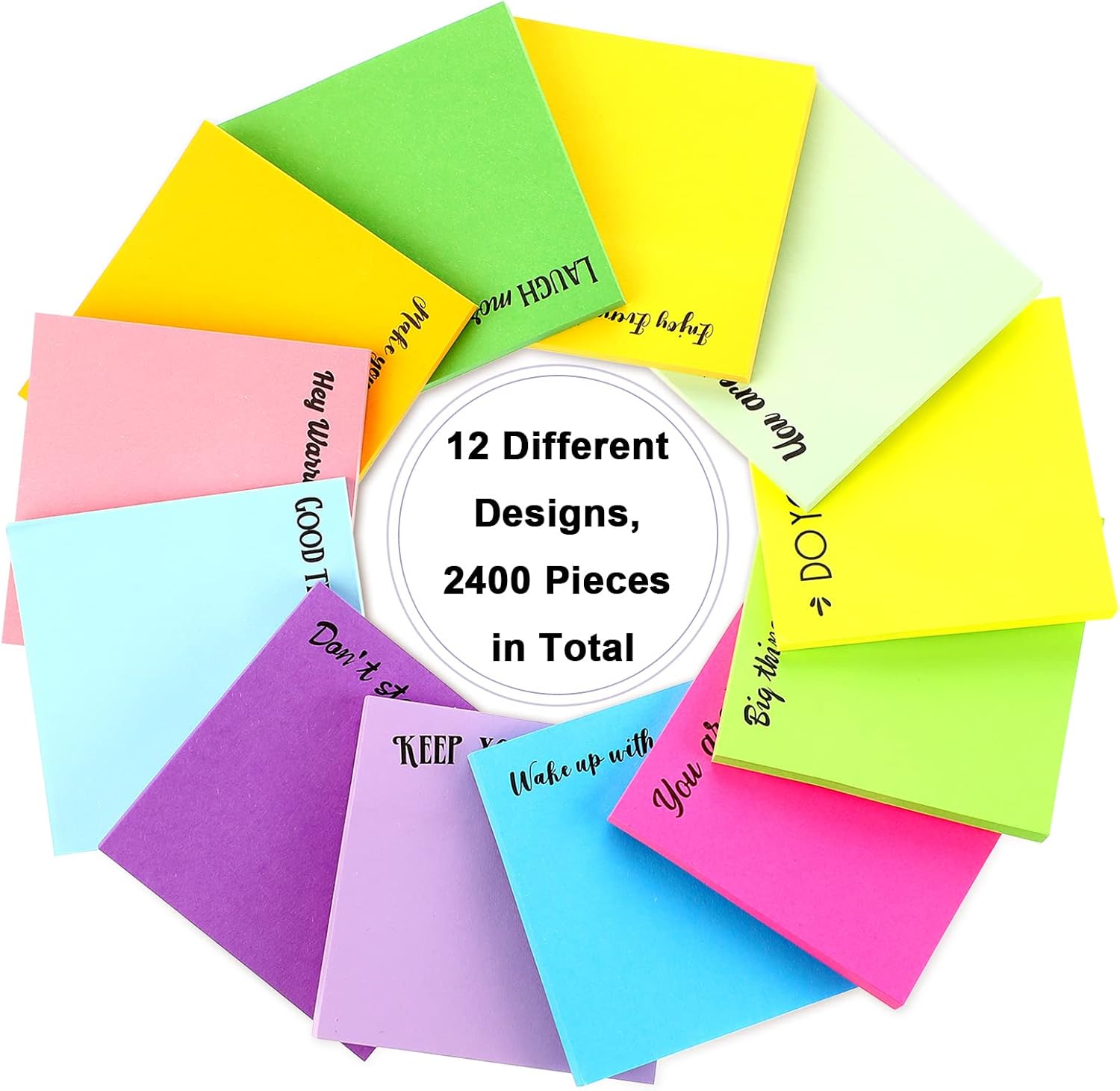 60 notas adhesivas inspiradoras de 3 x 3 pulgadas, divertidos bloc de notas motivacionales, regalos positivos para profesores, enfermeras,