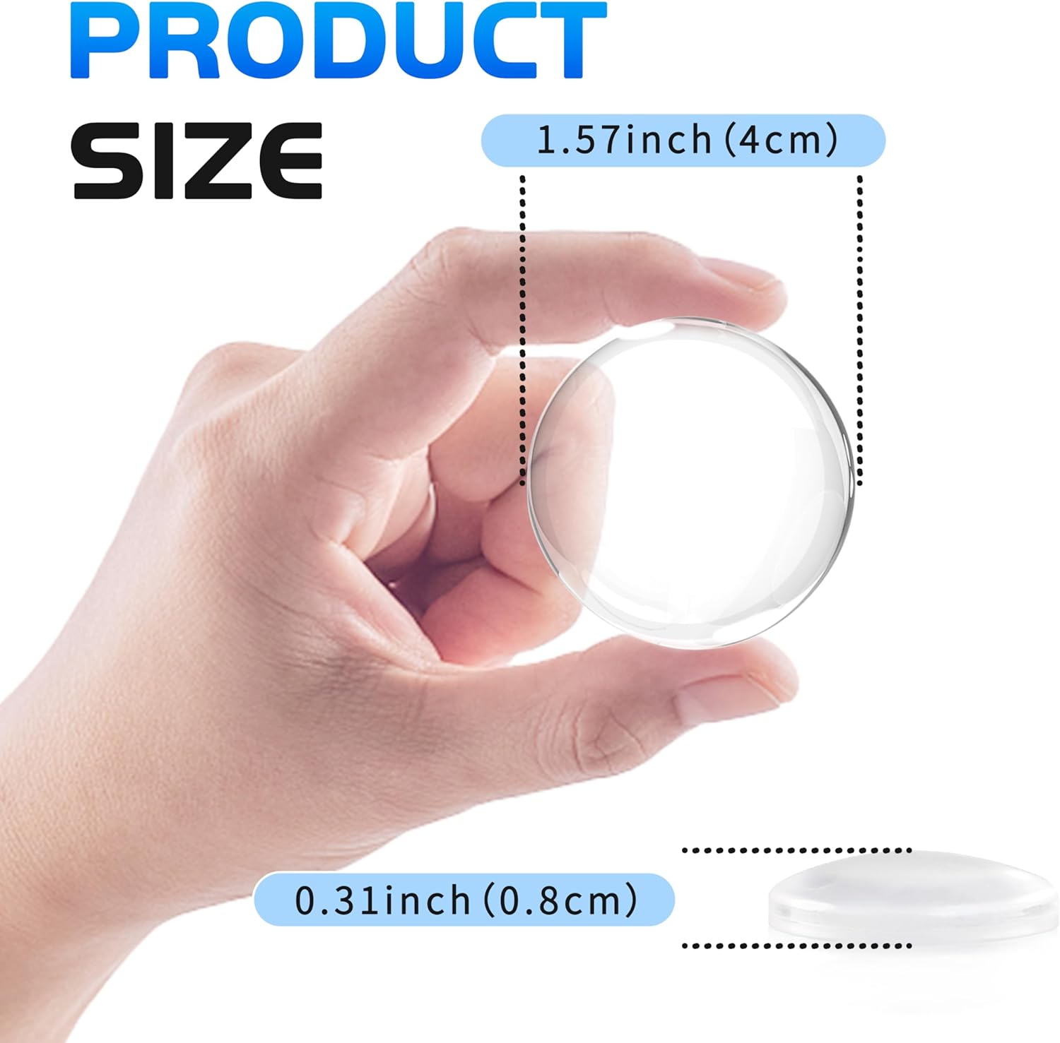 12 topes de puerta protectores de pared, protector de pared reutilizable para pomo de puerta, topes de puerta para pared con adhesivo