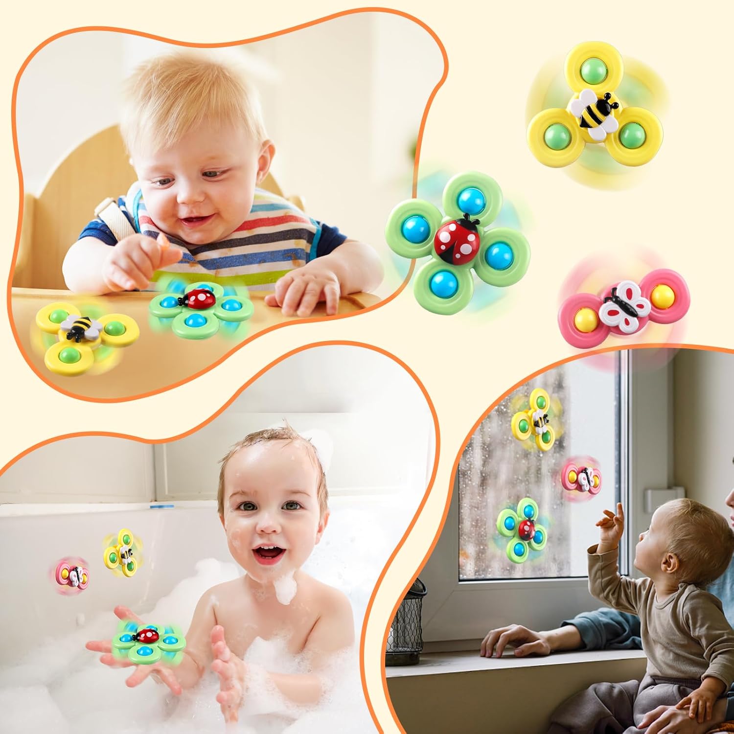 Juguetes para bebés de 6 a 12 meses, juguetes Montessori 5 en 1 para niños pequeños de 1 a 3 años, caja de pañuelos para bebés, juguetes sensoriales