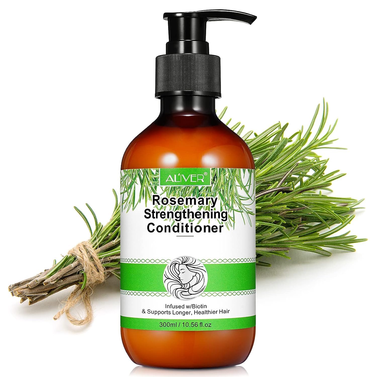 Acondicionador de romero para el crecimiento del cabello, acondicionador fortalecedor de menta de romero, acondicionador de rutina para mujeres