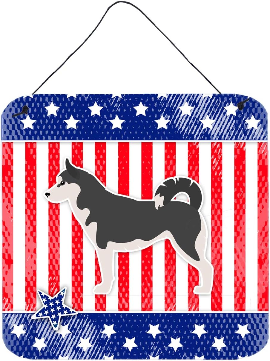 Caroline’s Treasures BB3380DS66 USA – Letrero de metal de aluminio para colgar en la pared o puerta de Husky siberiano, para cocina, barra de pared