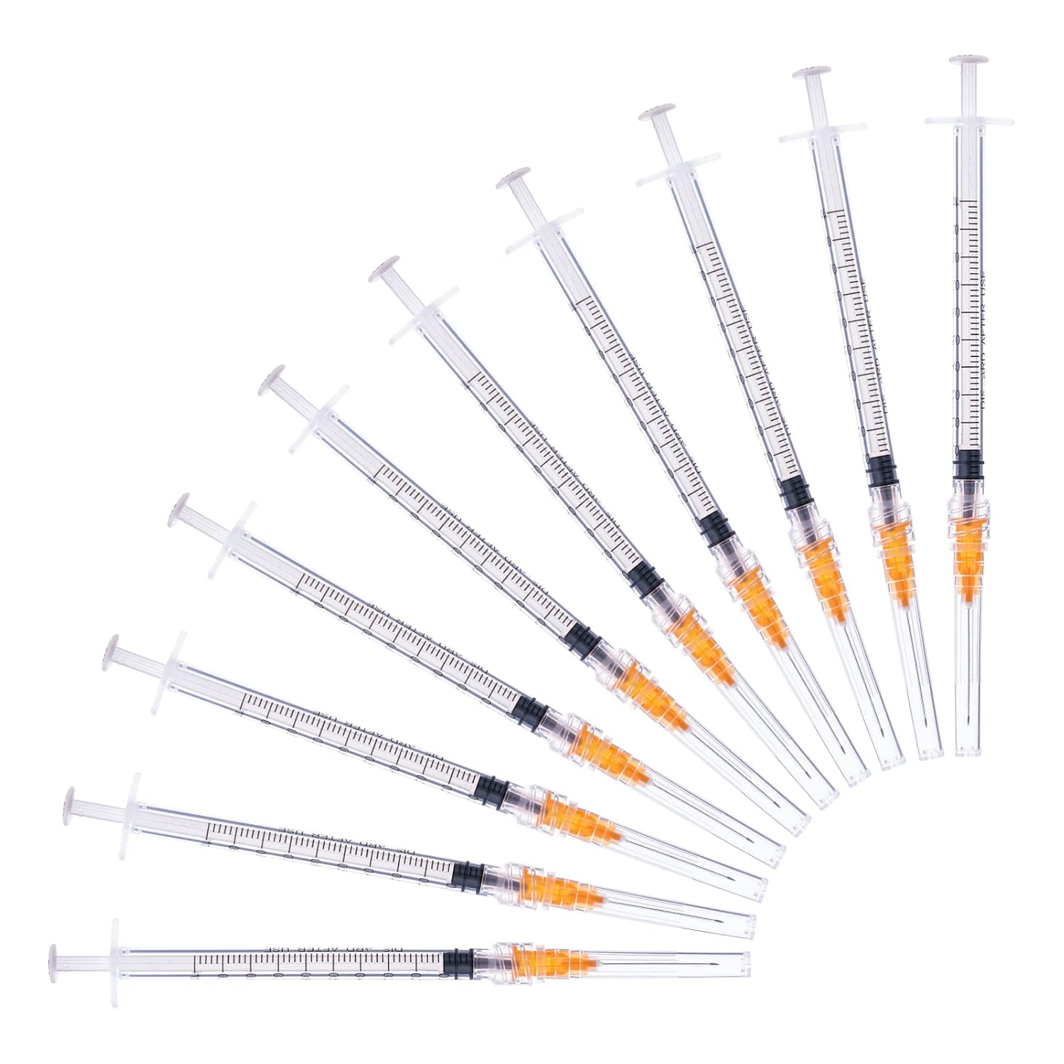 Jeringa de 1 ccml con aguja de 0.88 oz de 1 pulgada, para laboratorios científicos, industrial, medición de líquidos, dispensación, paquete de 20