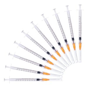 Jeringa de 1 ccml con aguja de 0.88 oz de 1 pulgada, para laboratorios científicos, industrial, medición de líquidos, dispensación, paquete de 20 Jeringa de 1 ccml con aguja de 0.88 oz de 1 pulgada, para laboratorios científicos, industrial, medición de líquidos, dispensación, paquete de 20