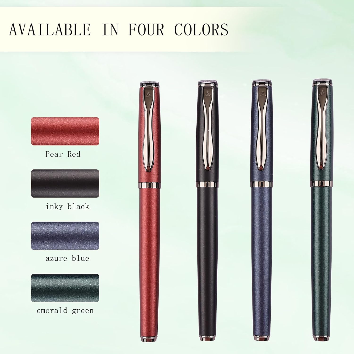 Zalantan Bolígrafo de tinta líquida, bolígrafo de lujo, bonito bolígrafo de metal, escritura suave, diseño elegante, escritura sin esfuerzo,
