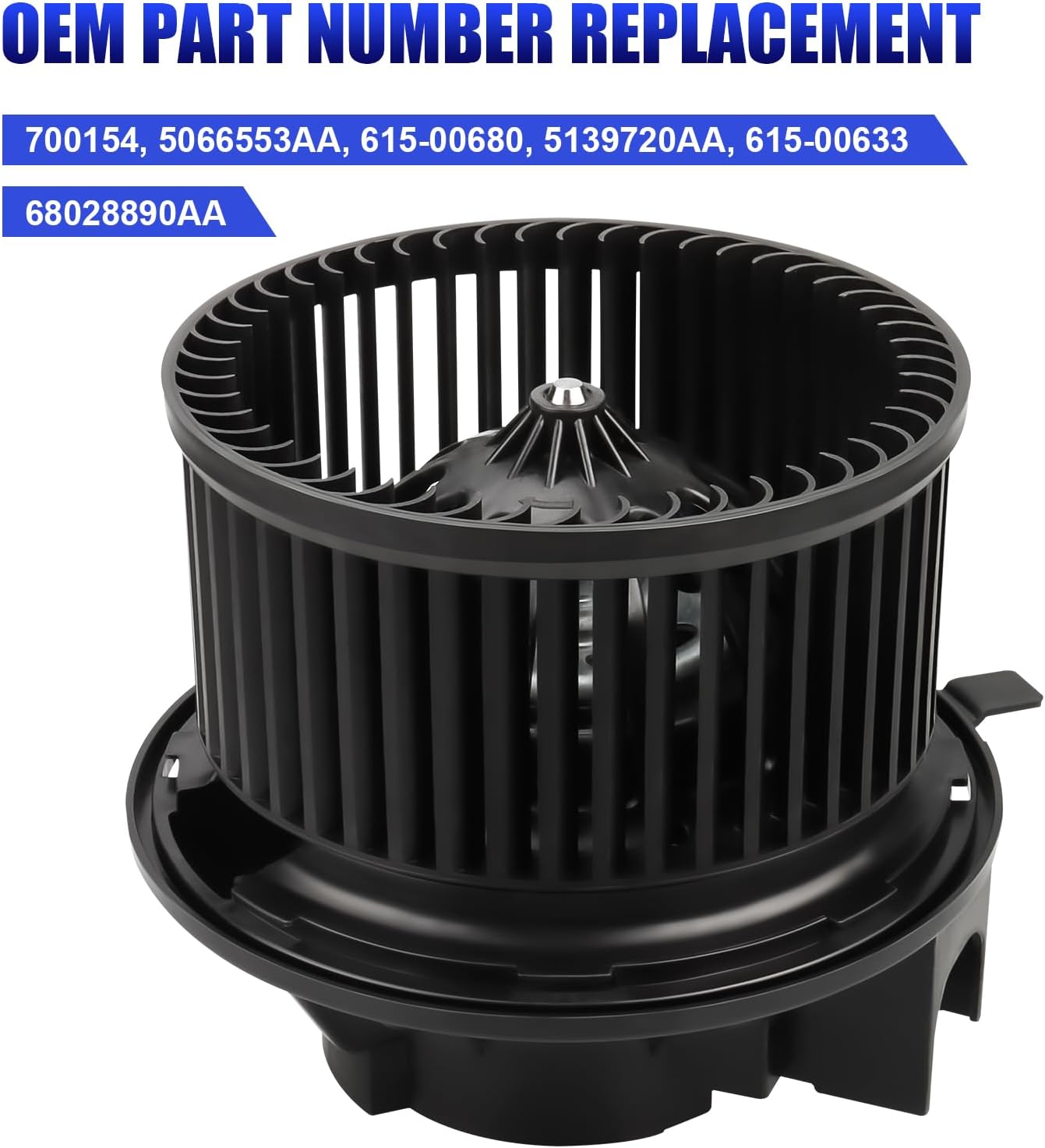 Motor de ventilador de CA con ventilador para Jeep Wrangler TJ Liberty HVAC 2002 2003 2004 2005 2006 Jeep Wrangler TJ Liberty HVAC Calentador