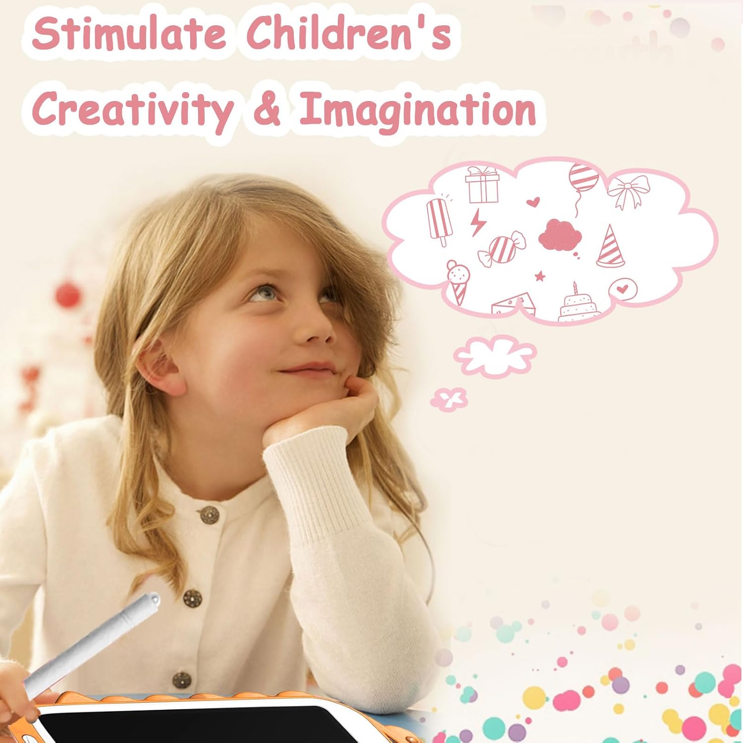 Tableta de escritura LCD para niños, tablero de dibujo para niñas y niños de 2 a 6 años de edad de 12.5 pulgadas, para educación, juegos, tableta,