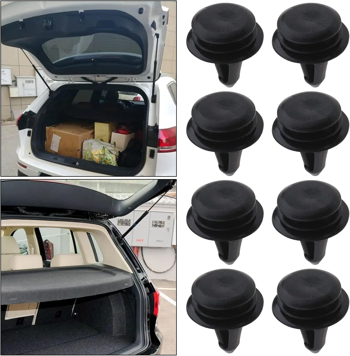 20 clips de estante para maletero trasero de automóvil, 10116060, compatibles con MG ZS 2017-2021, compatibles con MG 3 2018-2021