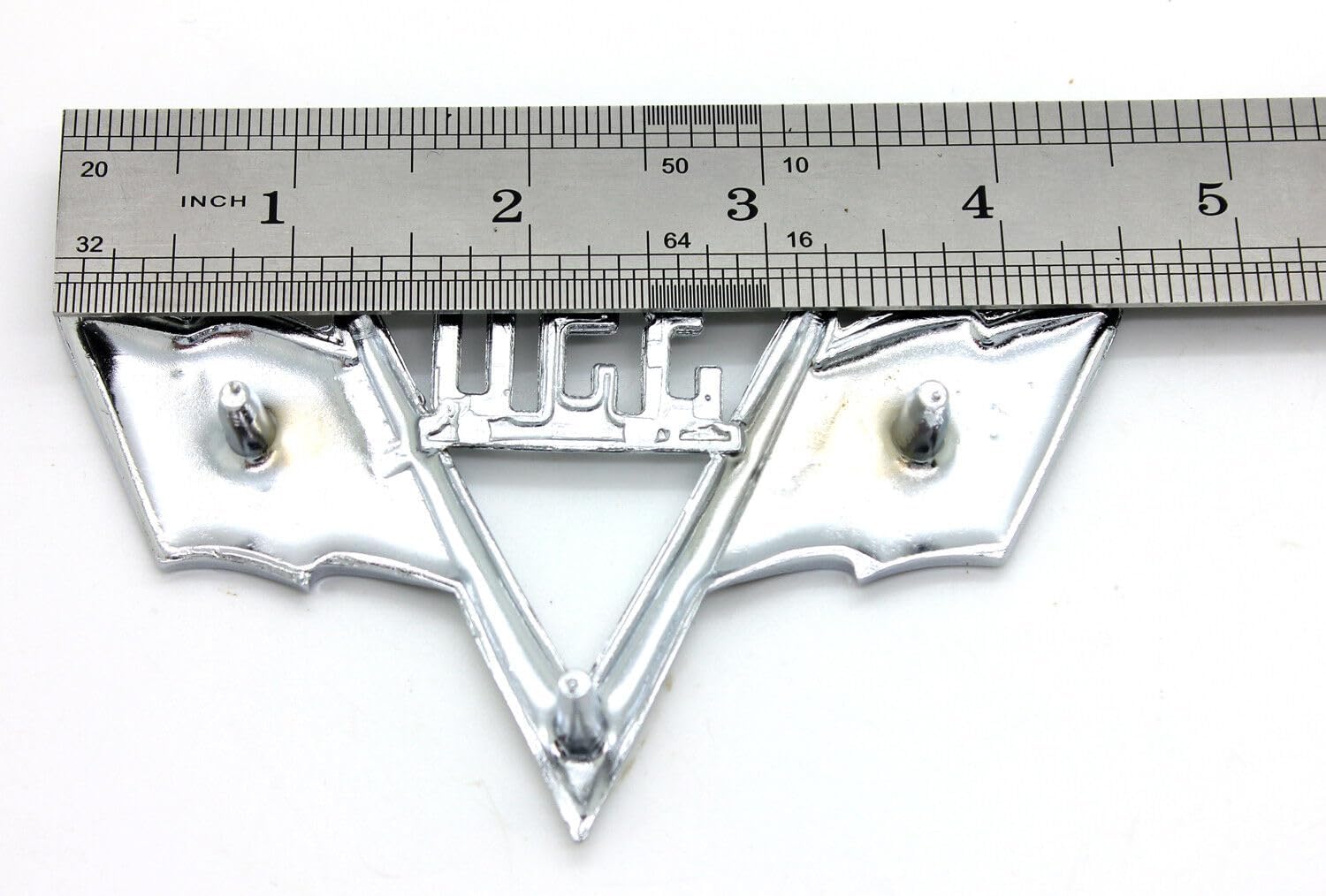 2 calcomanías universales para Chevy 454 de 1960-1970 con bandera cruzada para guardabarros, estilo emblema 3D, repuesto para Impala, Chevelle,