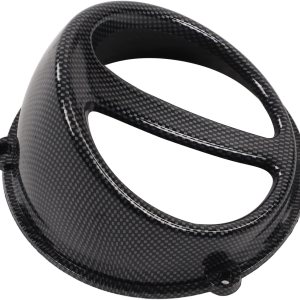 Acouto Cubierta de pala de aire para motocicleta, cubierta de ventilador de refrigeración de motor de motocicleta, reemplazo de estilo de fibra de Acouto Cubierta de pala de aire para motocicleta, cubierta de ventilador de refrigeración de motor de motocicleta, reemplazo de estilo de fibra de