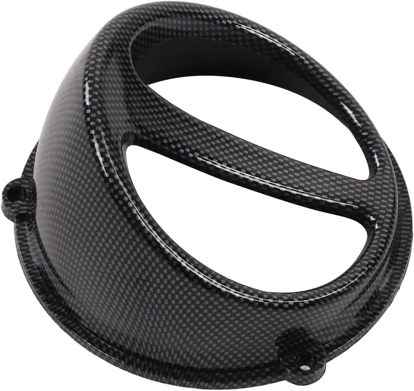 Acouto Cubierta de pala de aire para motocicleta, cubierta de ventilador de refrigeración de motor de motocicleta, reemplazo de estilo de fibra de