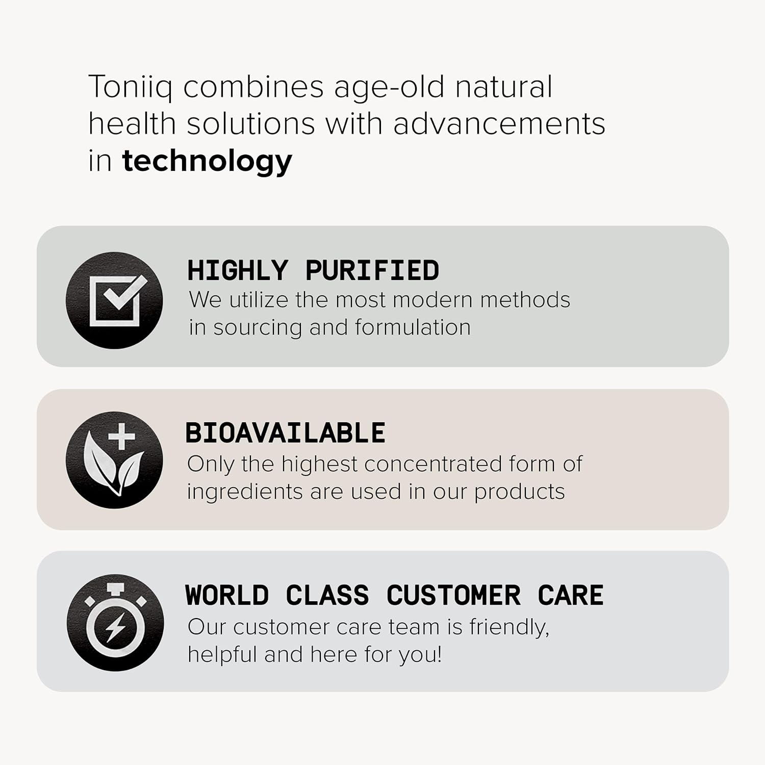 Toniiq Ashwagandha Cápsulas de suplemento  25% Withanolides  Apoyo al estrés  (52000 mg) Concentración 40x Ashwagandha fórmula extra fuerte  60