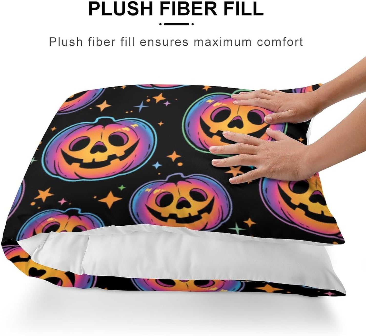 Cool Haloween Pumpkins – Funda de almohada corporal de 20 x 54 pulgadas con cremallera, funda de almohada corporal única, funda de almohada