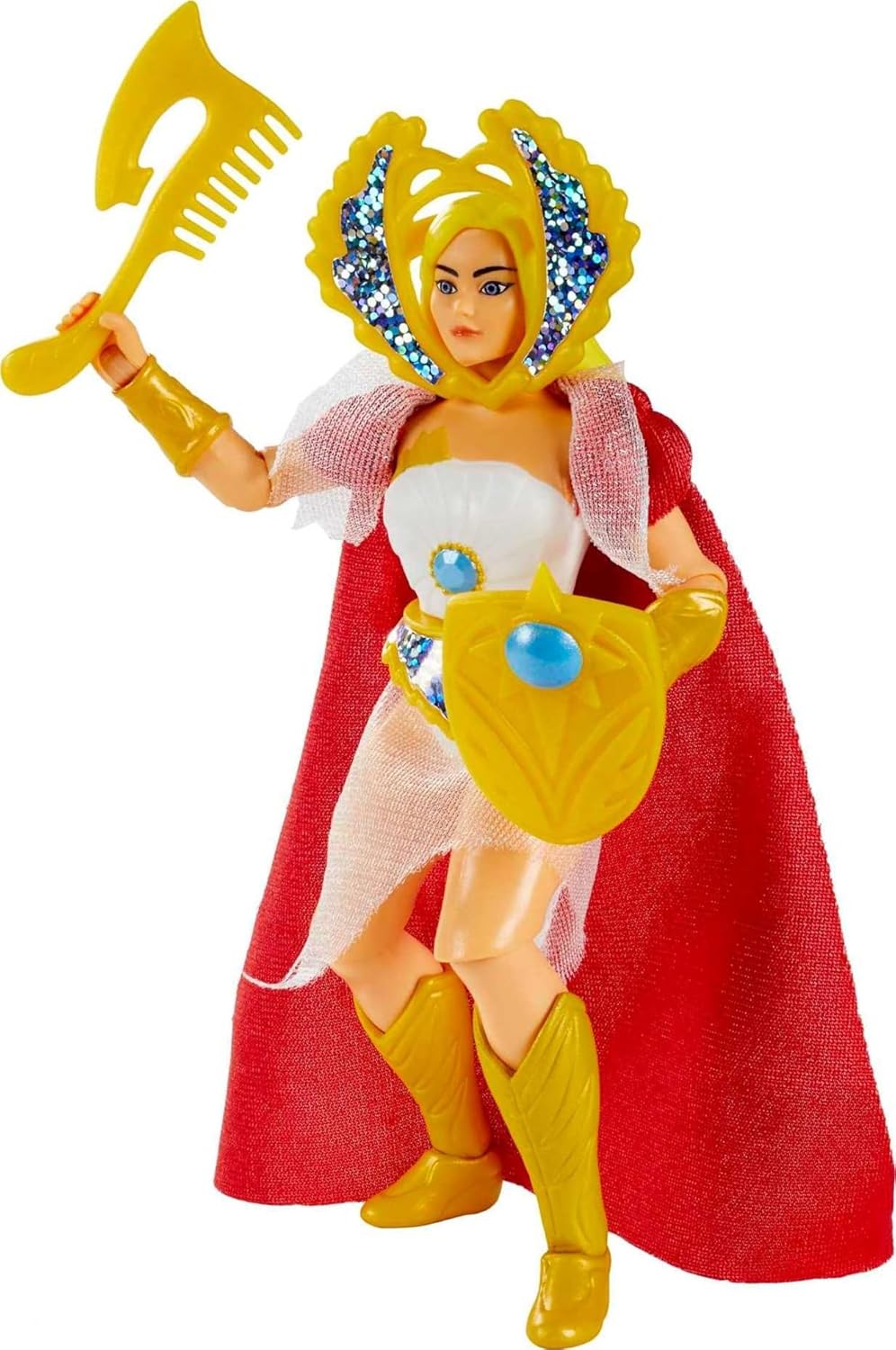 Masters of the Universe Origins Figura de acción, She-Ra, coleccionable, la mujer más poderosa de MOTU, 16 articulaciones articuladas, 5.5 pulgadas