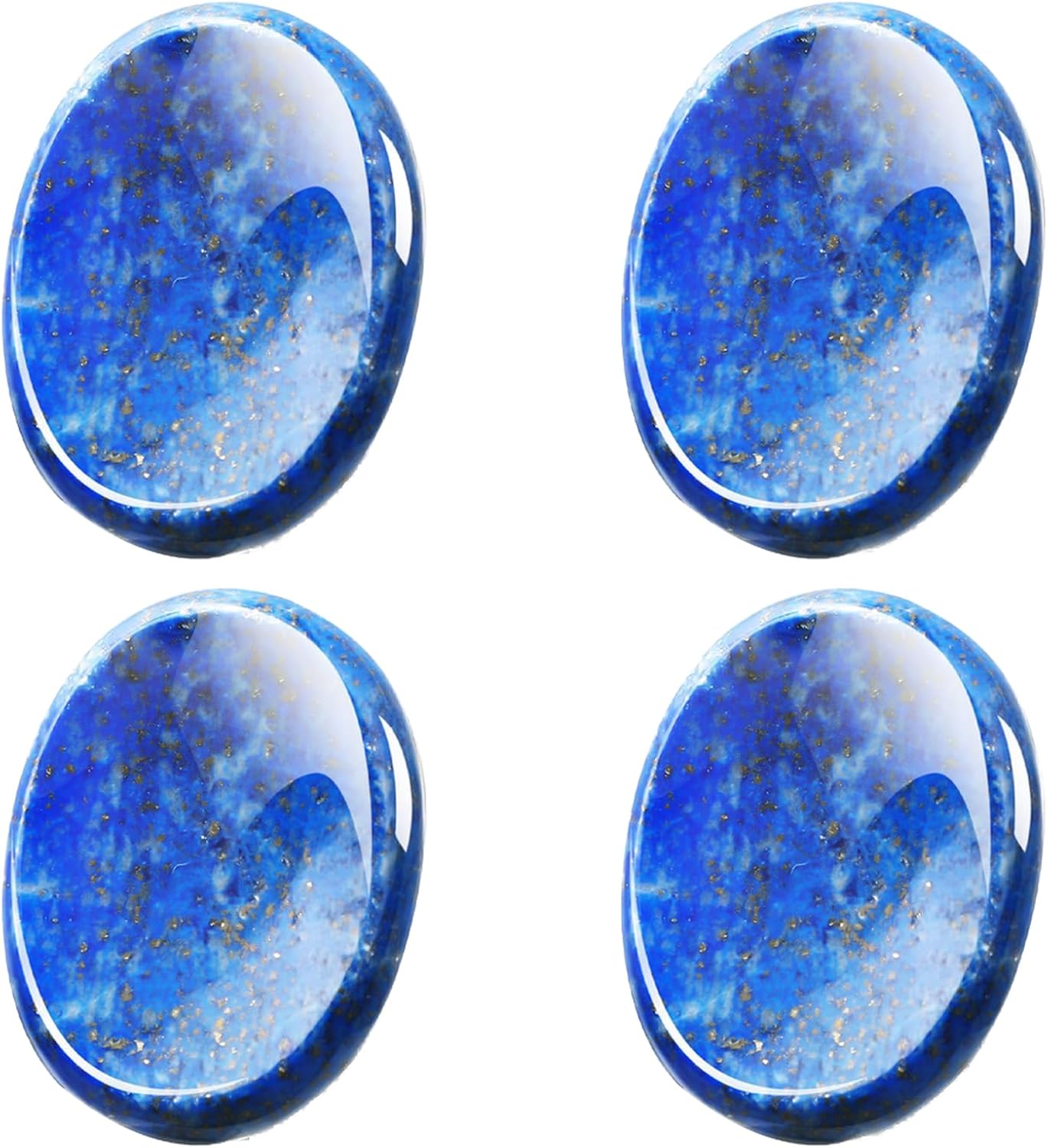 4 piedras de preocupación para el pulgar para la ansiedad, piedras de chakras, cristales de chakras, cristal rosa, amatista, ojo de tigre,