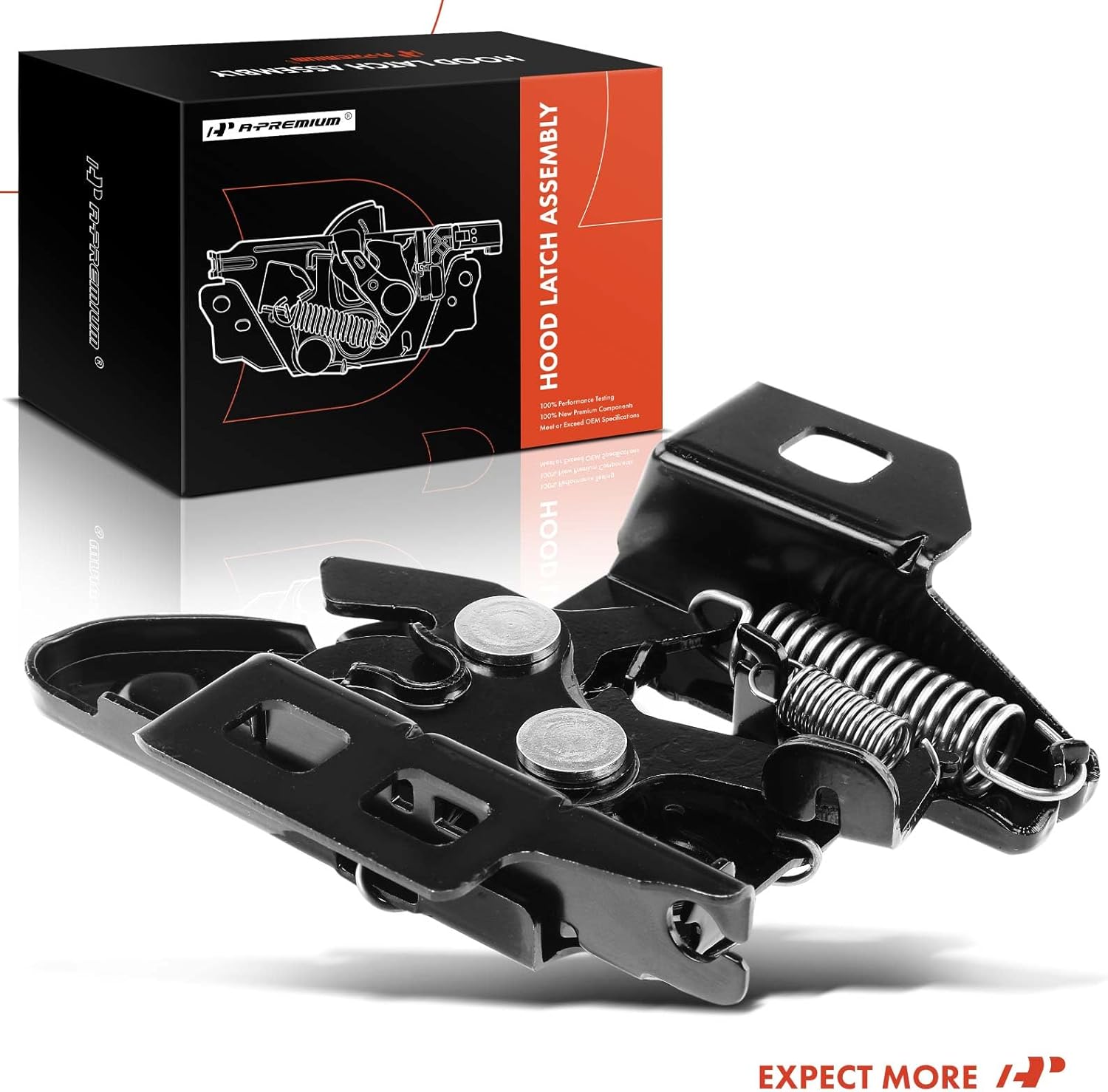 A-Premium Ensamblaje de pestillo de capó 15706108 15756432 compatible con Chevy Chevrolet Silverado Suburban Tahoe y GMC Sierra Yukon y Oldsmobile