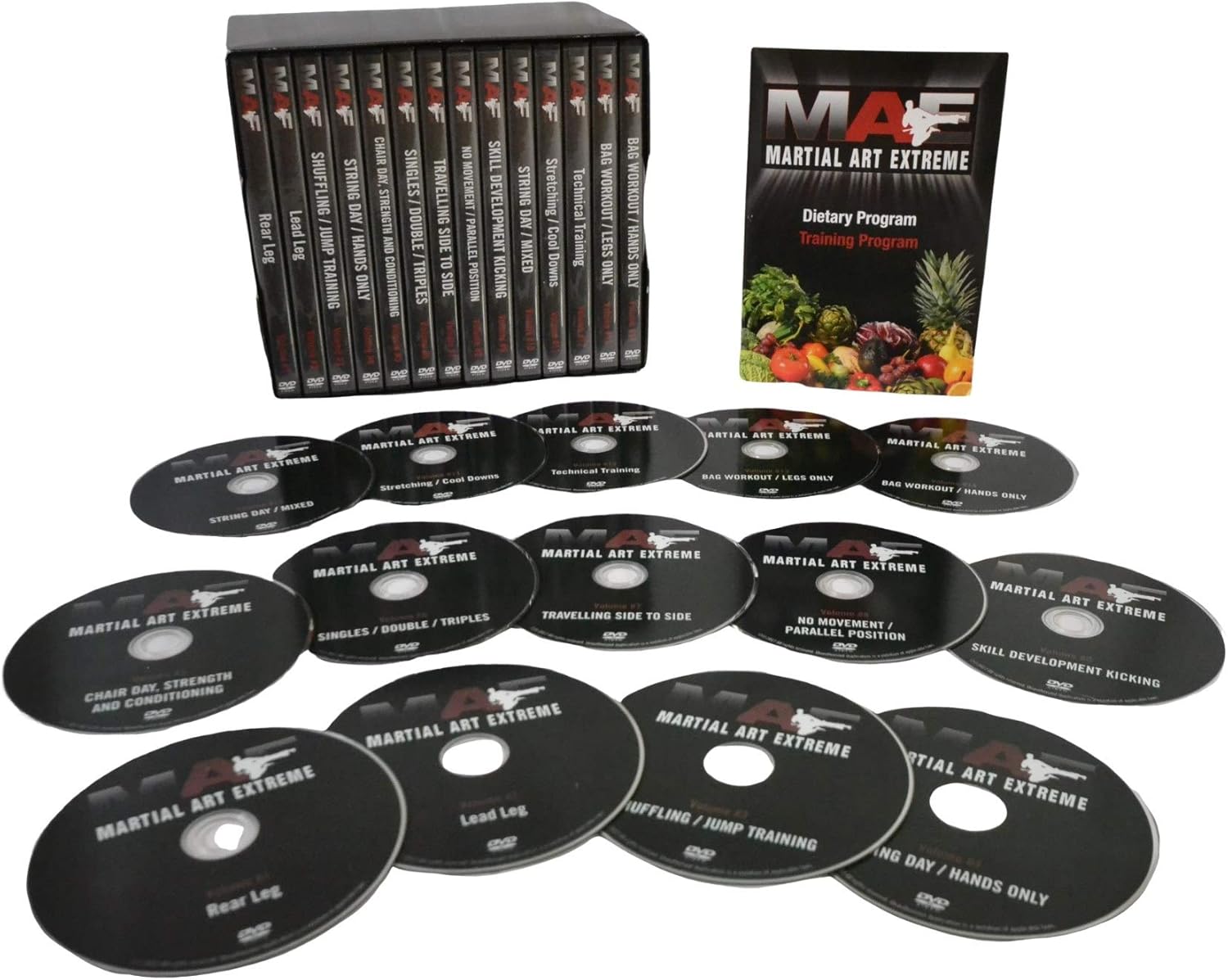 MAE – Juego de DVD del programa de entrenamiento en casa de alta intensidad, combina boxeo, kickboxing, agilidad, velocidad de perforación,