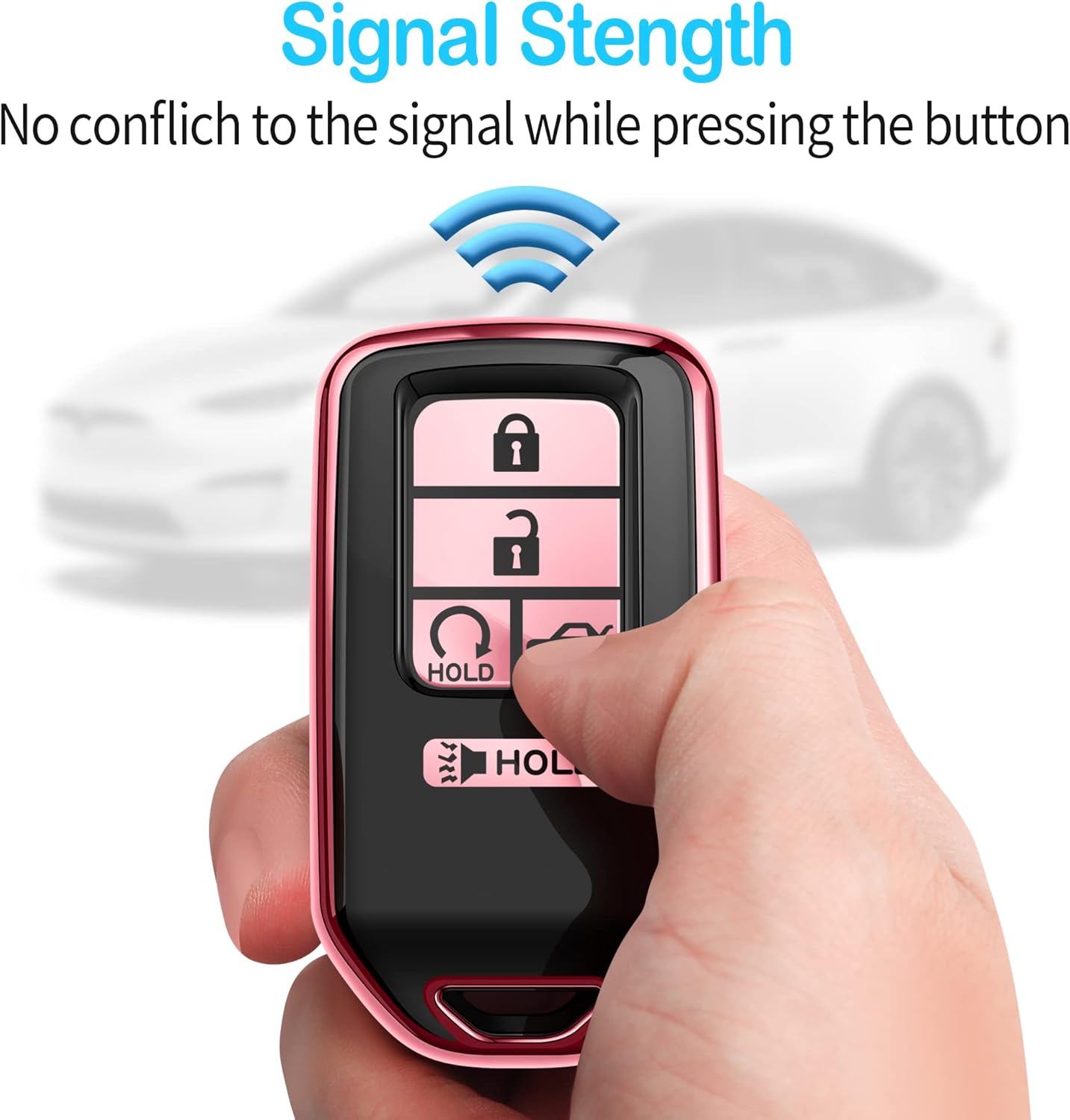 Tukellen Funda para llavero Honda, TPU suave de alta calidad, protección completa, funda para llavero para Honda Accord Civic CRV Pilot Ridgeline