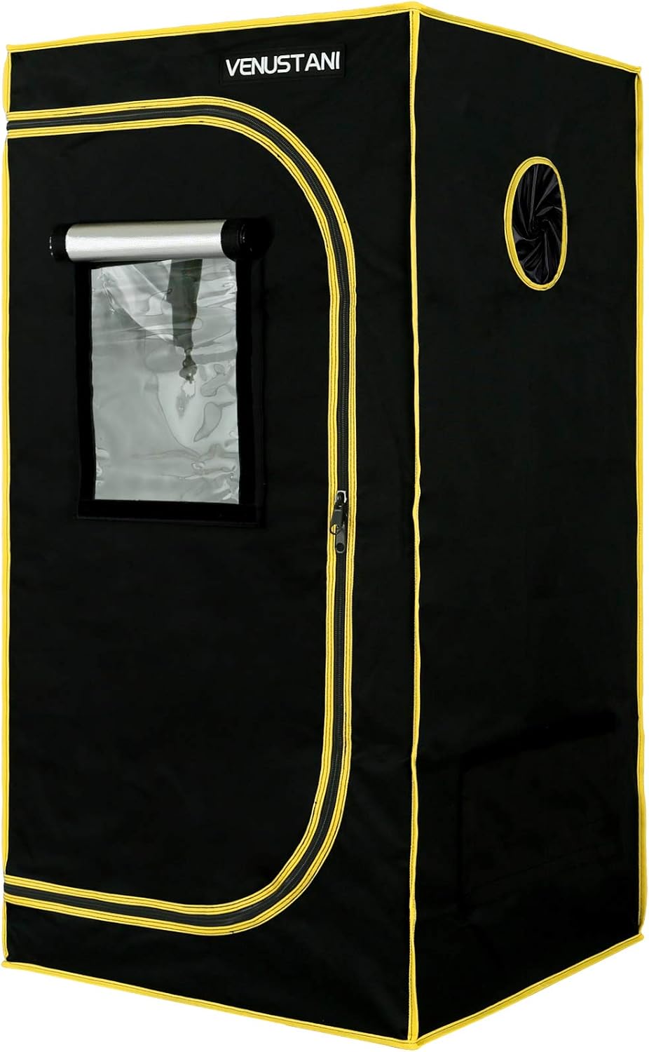 VTH – Tienda de cultivo hidropónico Mylar resistente al agua, 24 x 24 x 48 pulgadas, reflectante, para jardín, habitación oscura con ventana de