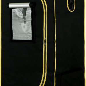 VTH – Tienda de cultivo hidropónico Mylar resistente al agua, 24 x 24 x 48 pulgadas, reflectante, para jardín, habitación oscura con ventana de VTH – Tienda de cultivo hidropónico Mylar resistente al agua, 24 x 24 x 48 pulgadas, reflectante, para jardín, habitación oscura con ventana de