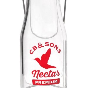 More Birds – Comedero para colibríes, con botella de leche de vidrio para colibríes para exteriores, 5 estaciones de alimentación, 18 onzas More Birds – Comedero para colibríes, con botella de leche de vidrio para colibríes para exteriores, 5 estaciones de alimentación, 18 onzas