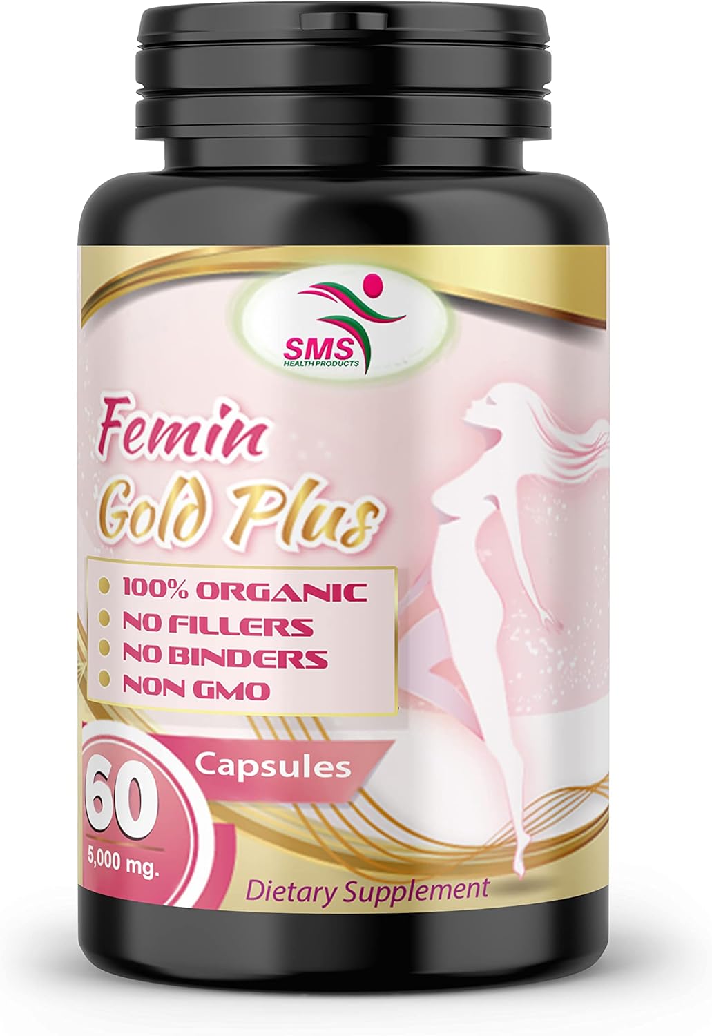 SMSHEALTHPRODUCTS.com Pueraria Mirifica (Kwao Krua Kao) Píldoras  Diario 3000 mg, Orgánico, Sin OGM, Sin Rellenos  Extracto 101 en polvo importado