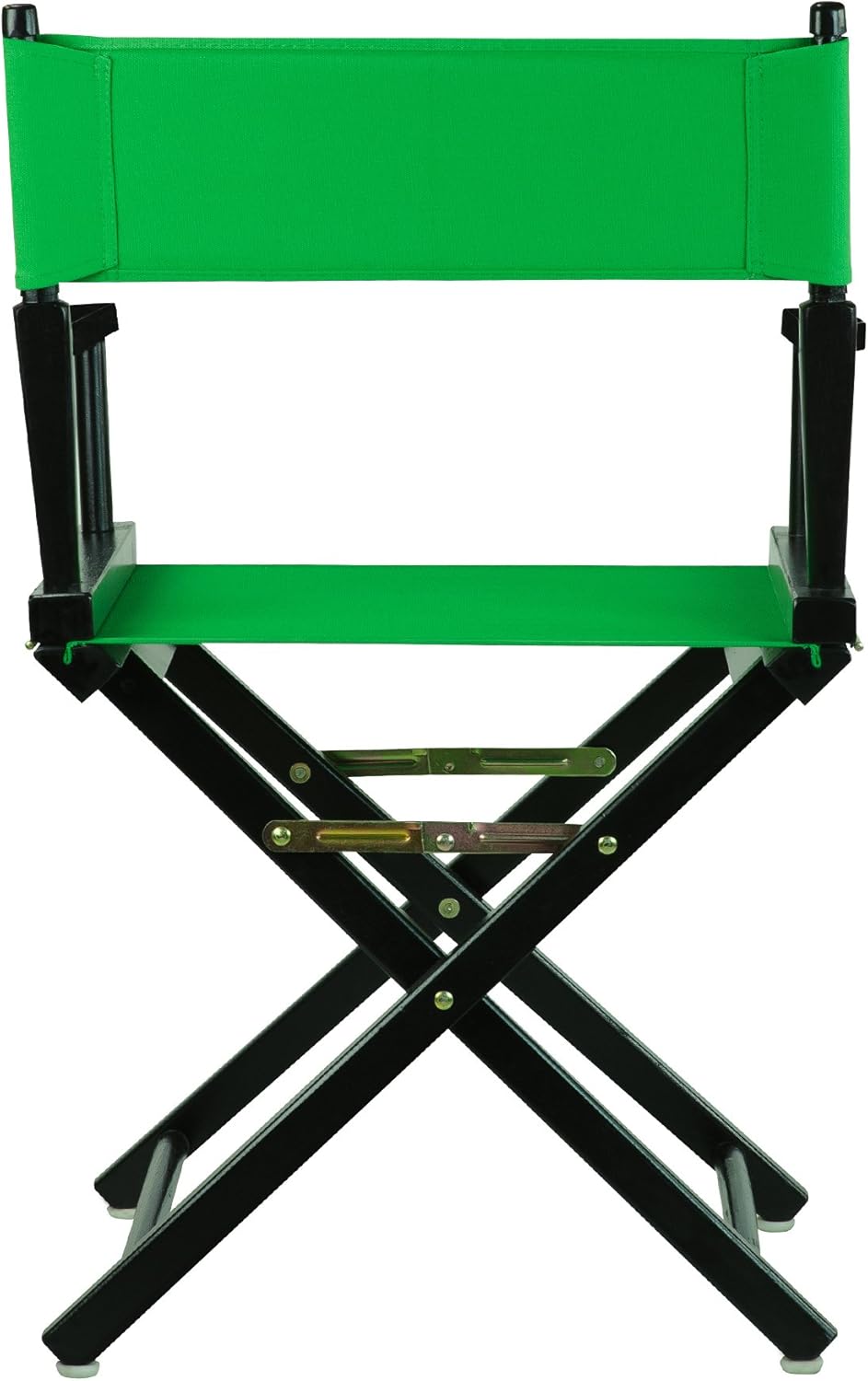Casual Home – Silla de director de 18 in, marco negro, con lona color verde, altura clásica