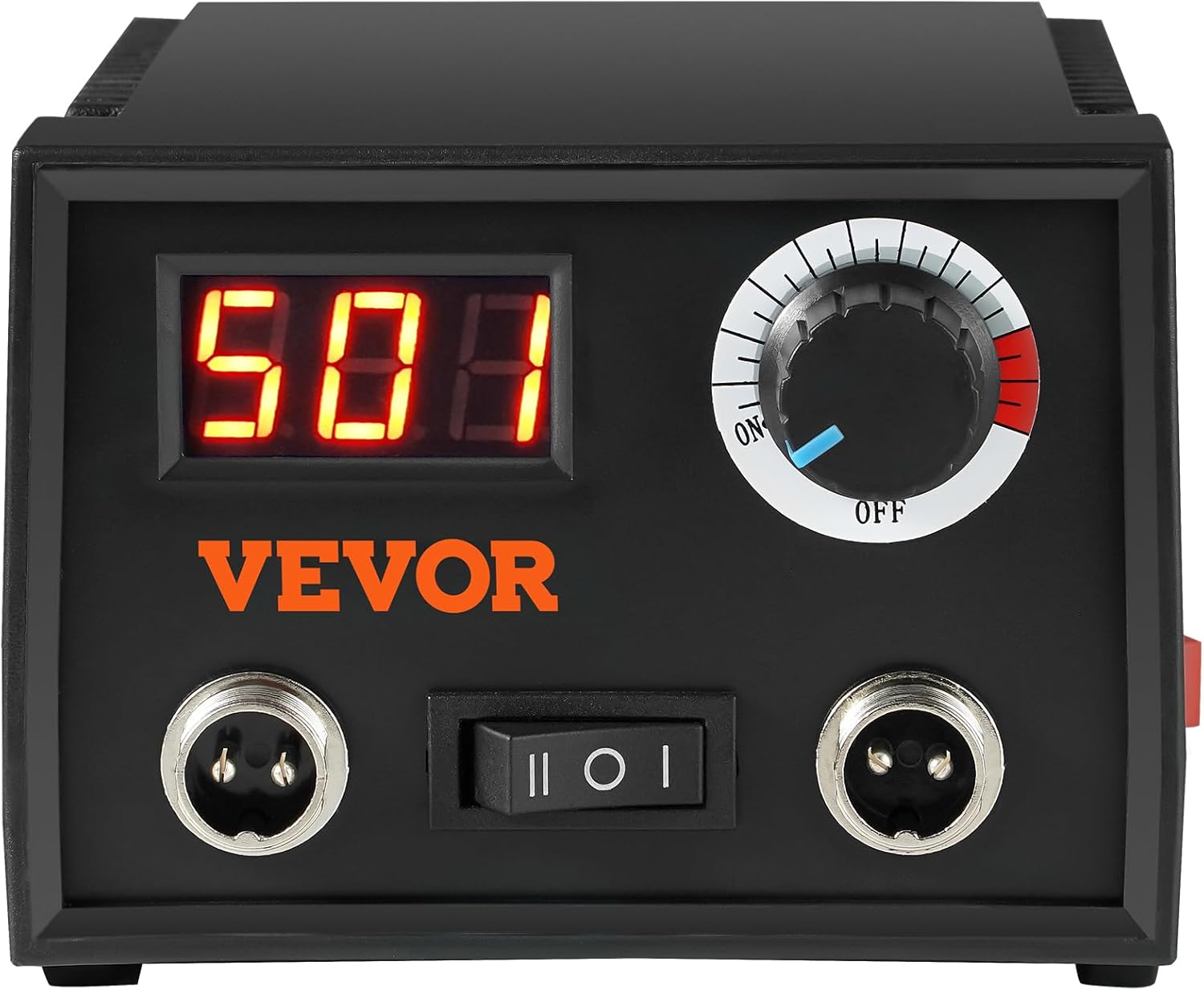 VEVOR Kit de combustión de madera, temperatura ajustable de 200  1,292.0 F con pantalla, puerto de salida doble con 2 bolígrafos de pirografía, 23