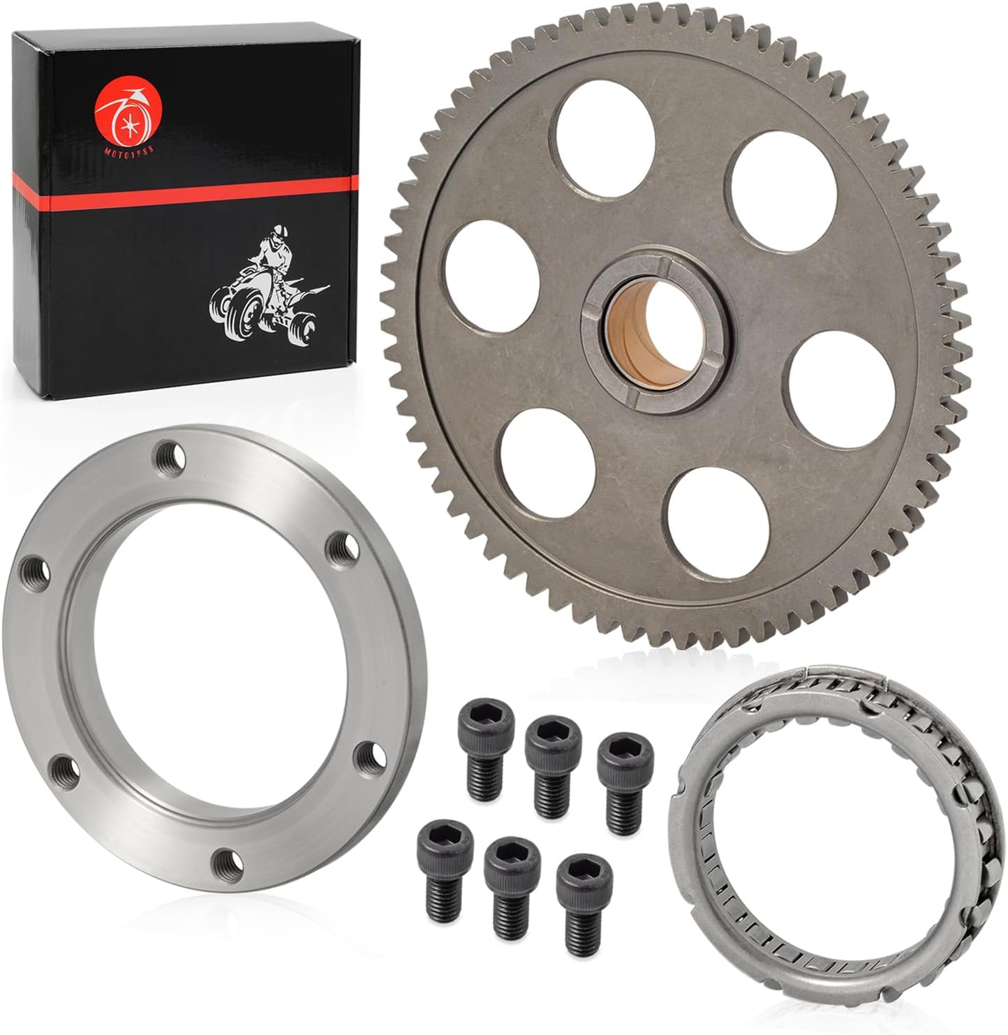 Kit de embrague de arranque Rodamiento de engranajes unidireccionales para Yamaha Grizzly 400 450 660 Kodiak 400 450 Rhino 450 660 Wolverine 450