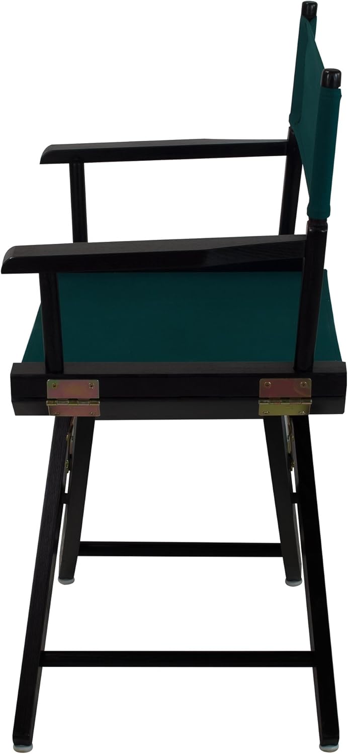 American Trails – Silla de director extra ancha de alta calidad de 18.0 in, marco negro con lona verde cazador