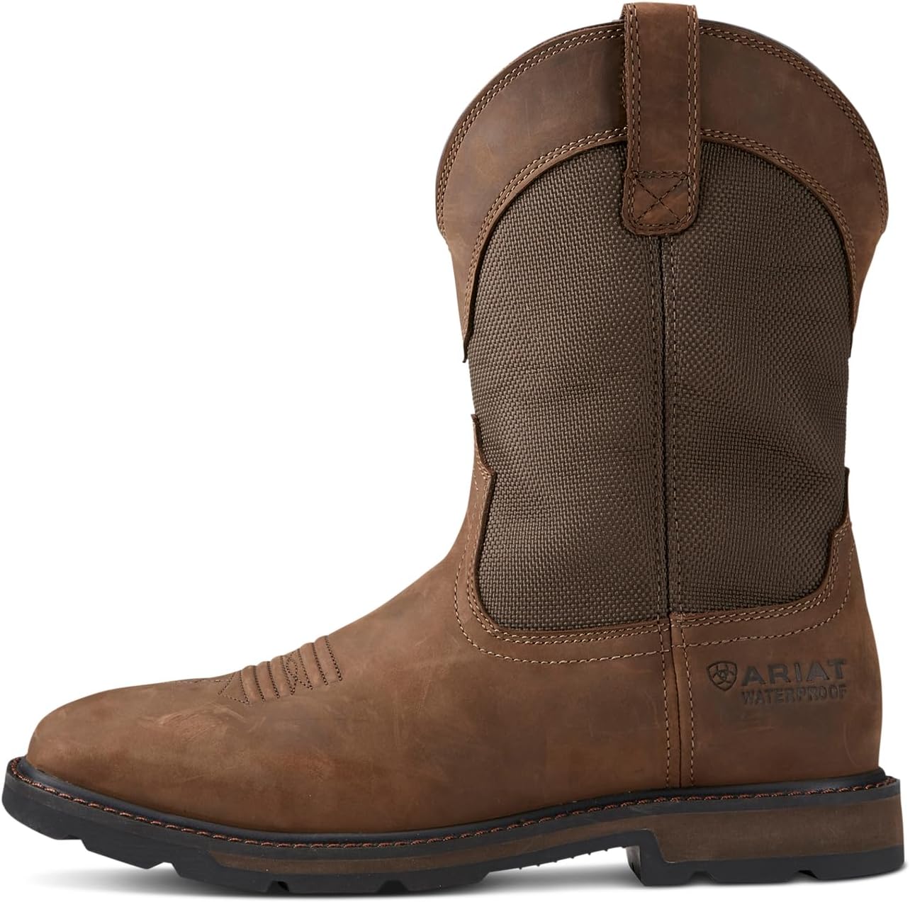 ARIAT Botas de trabajo Groundbreaker con punta de acero impermeable y cuadrada ancha para hombre