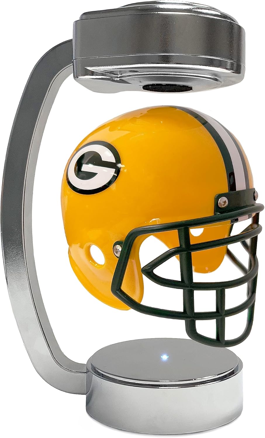 Pegasus Sports Mini casco flotante de levitación giratorio con licencia oficial de la NFL en cromo