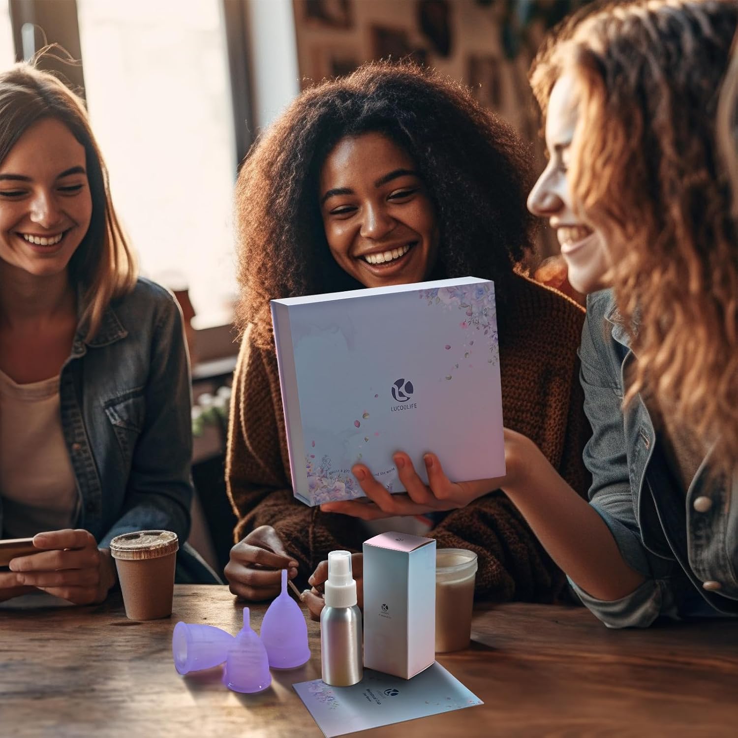Copa menstrual reutilizable, copas de silicona para el período, suaves, cómodas y respetuosas con el medio ambiente, juego de 3 kit para niñas y
