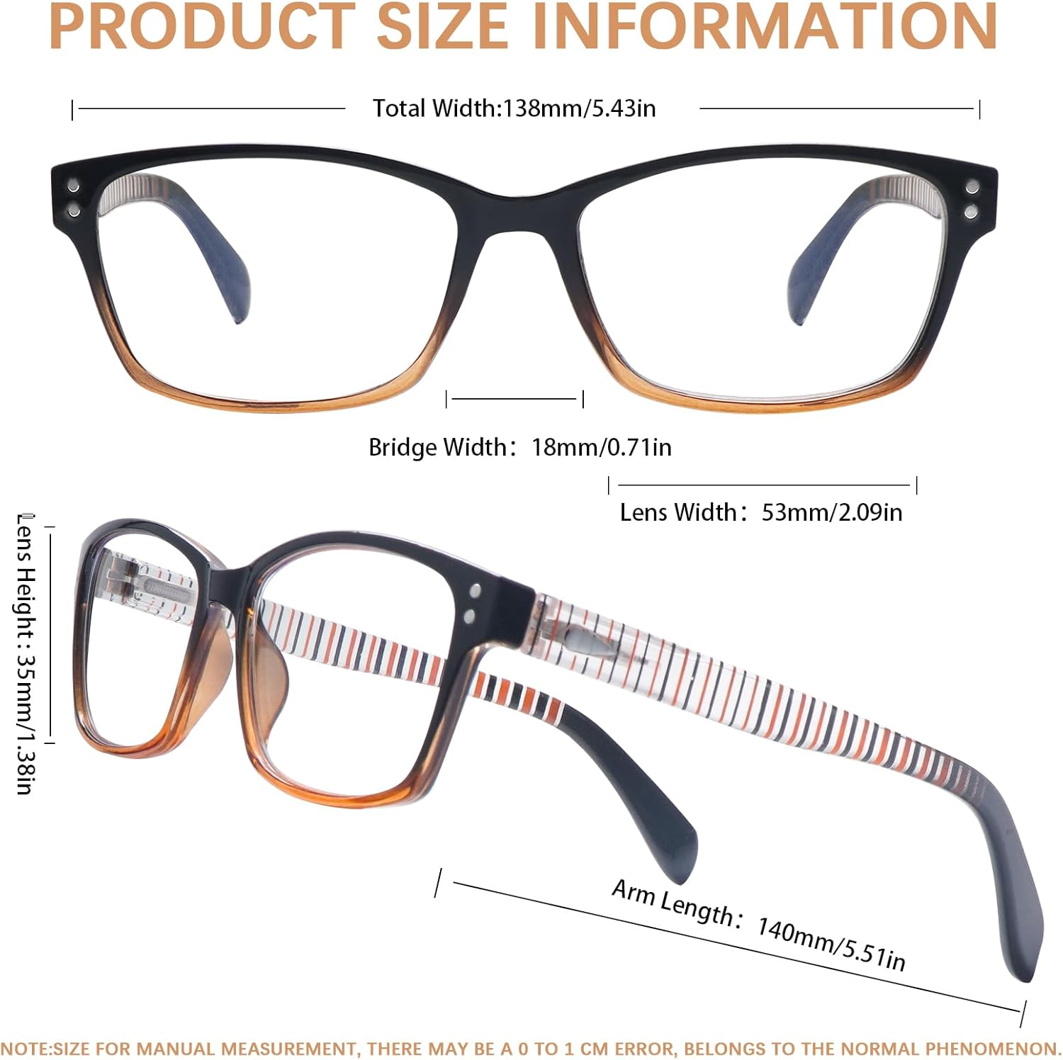 CLASAGA Reading Glasses for Women, Pattern Print Blue Light Blocking Stylish Ladies Computer Readers Eyeglasses