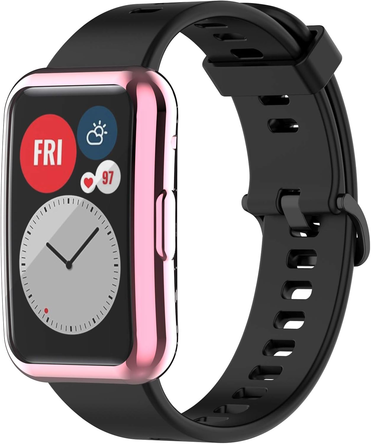 Fundas protectoras de pantalla compatibles con Huawei Watch Fit Accessories Covers Scratched Cobertura completa Funda protectora de TPU suave (7