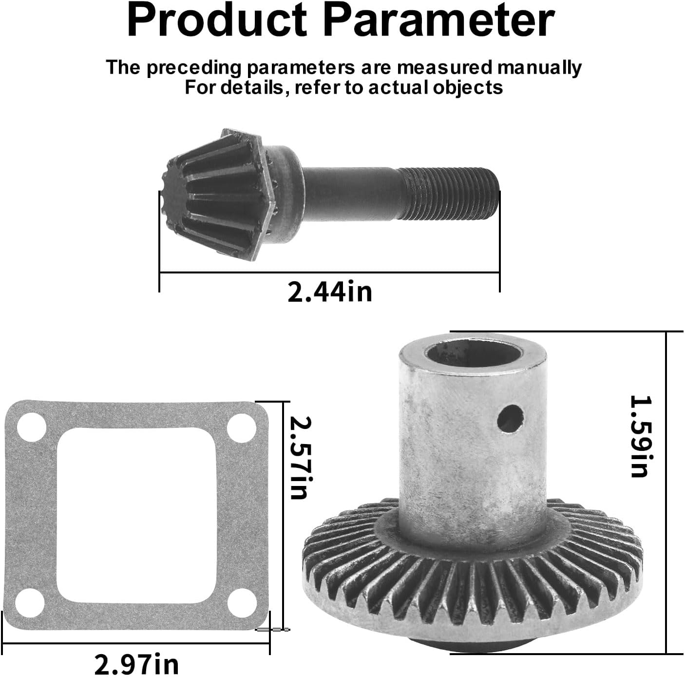 MWEDP Kit de engranajes de transmisión 105-6839, 104-8671 y 92-5790 compatible con cortacésped reciclador Toro de 22 pulgadas, compatible con