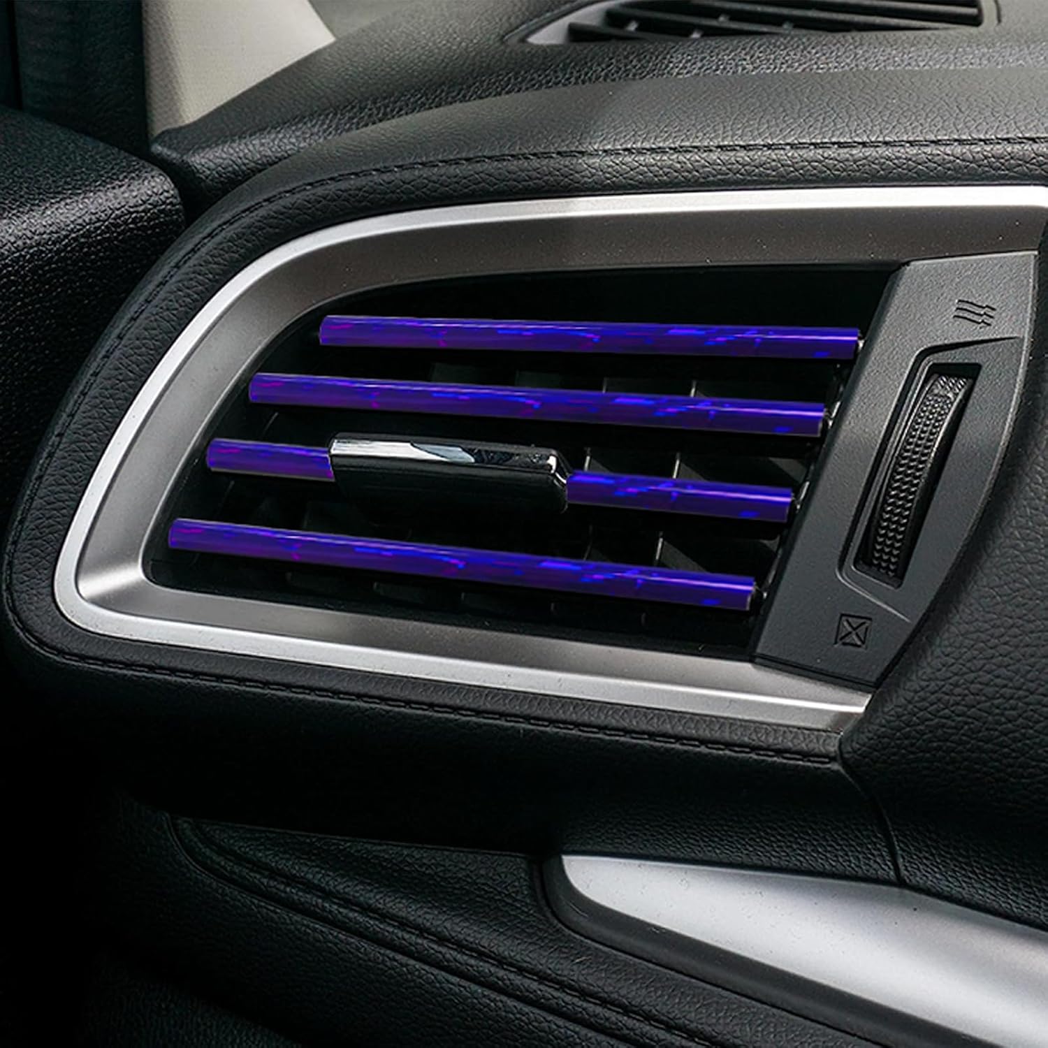20 tiras decorativas de ventilación de aire acondicionado de automóvil, decoración de ventilación de aire impermeable y flexible, accesorios