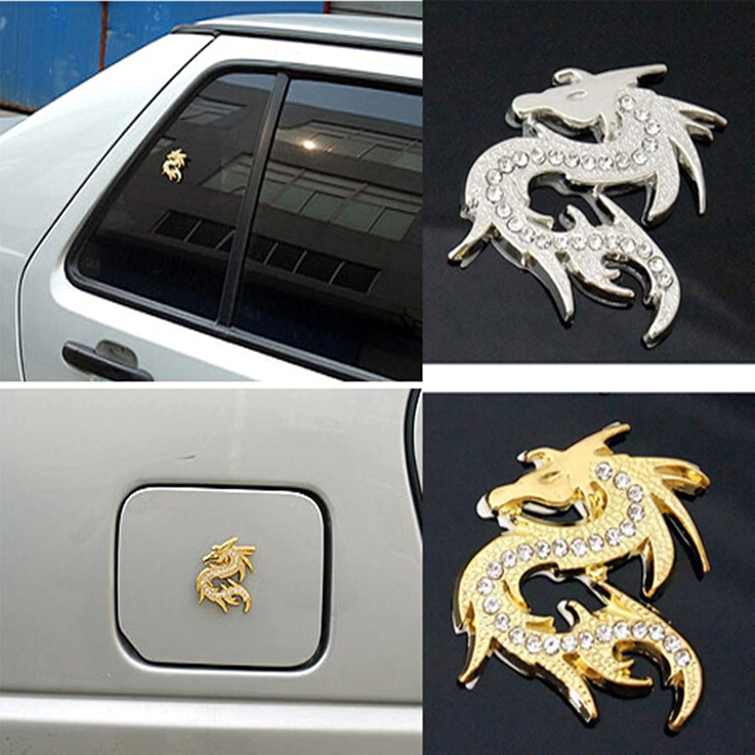 Calcomanía de emblema de coche de toro, pegatinas cromadas de acero inoxidable, calcomanías de toro de metal 3D para decoración de auto y motocicleta