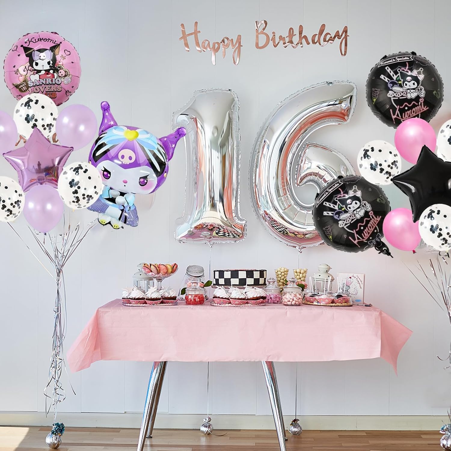 20 globos de decoración de fiesta de anime, globos de doble cara de material de película de aluminio, suministros de fiesta temática de anime,