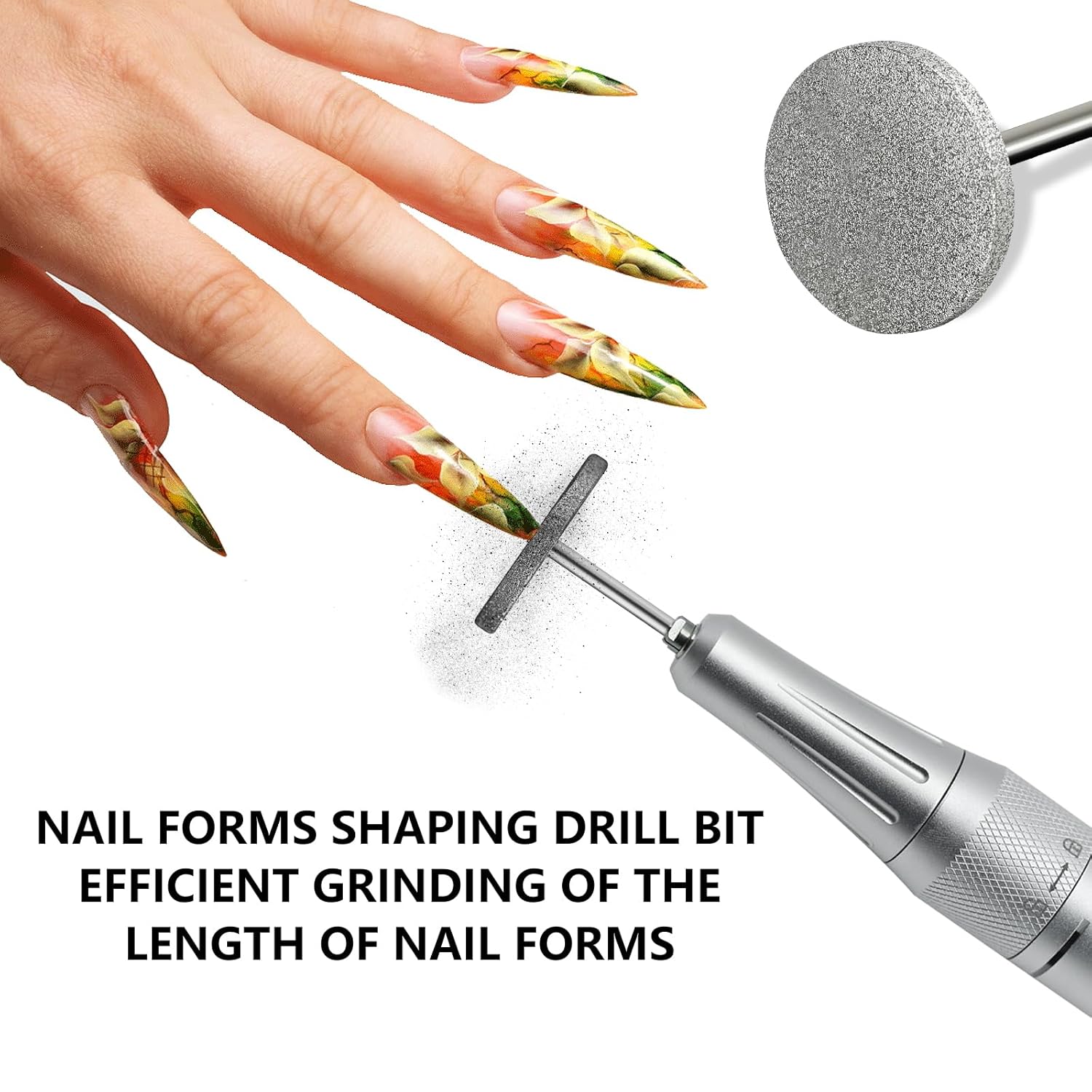 C12rtive Brocas de disco de lijado para uñas, broca de carburo de diamante, brocas profesionales de manicura y pedicura para dar forma a las uñas,