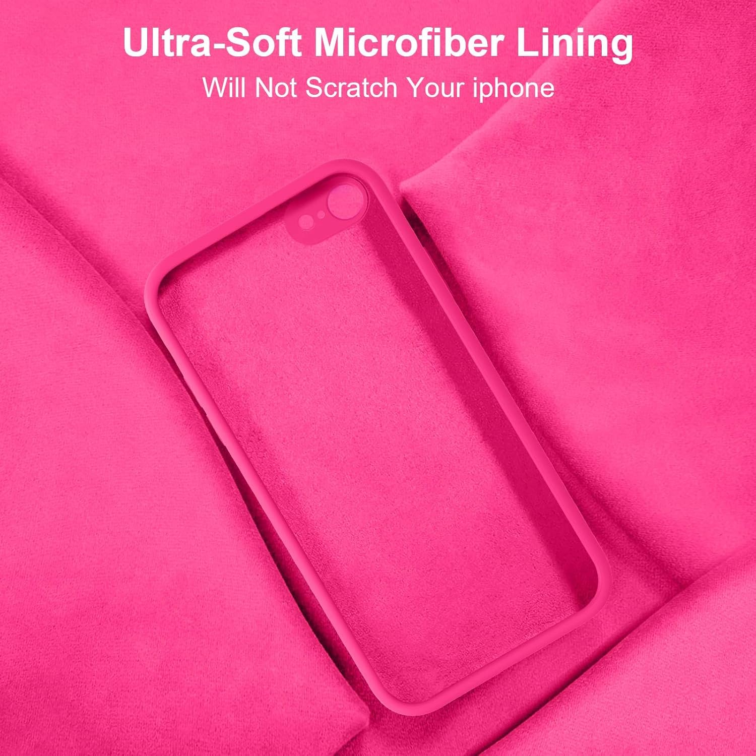 Vooii Funda para iPhone SE 20223rd2020, iPhone 87, silicona líquida mejorada con bordes cuadrados protección de cámara forro de microfibra suave