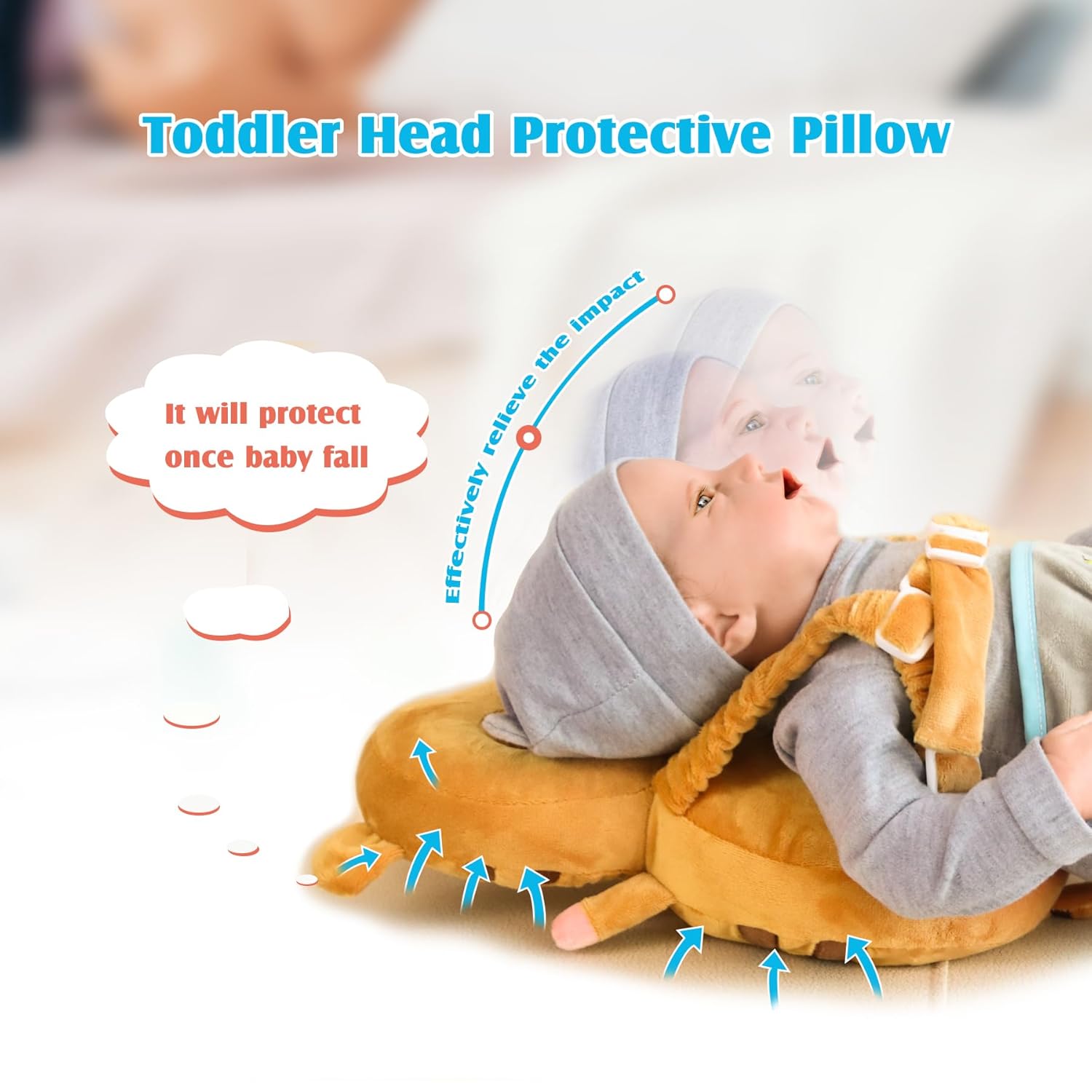 Mochila protectora para la cabeza del bebé, productos de seguridad para bebés, protección de la cabeza del bebé para gatear y caminar