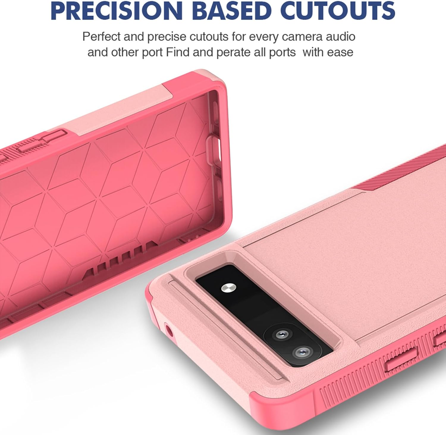 Funda para Google Pixel 6A, funda de teléfono Dual Guard Pixel 6A, carcasa rígida de silicona híbrida a prueba de golpes, funda protectora de cuerpo