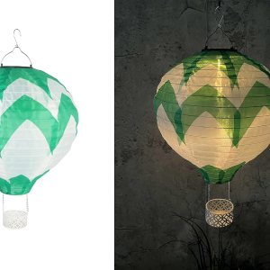 Linterna solar de globo de aire caliente con luz de llama parpadeante, luces colgantes solares para exteriores, impermeables, para jardín, patio, Linterna solar de globo de aire caliente con luz de llama parpadeante, luces colgantes solares para exteriores, impermeables, para jardín, patio,
