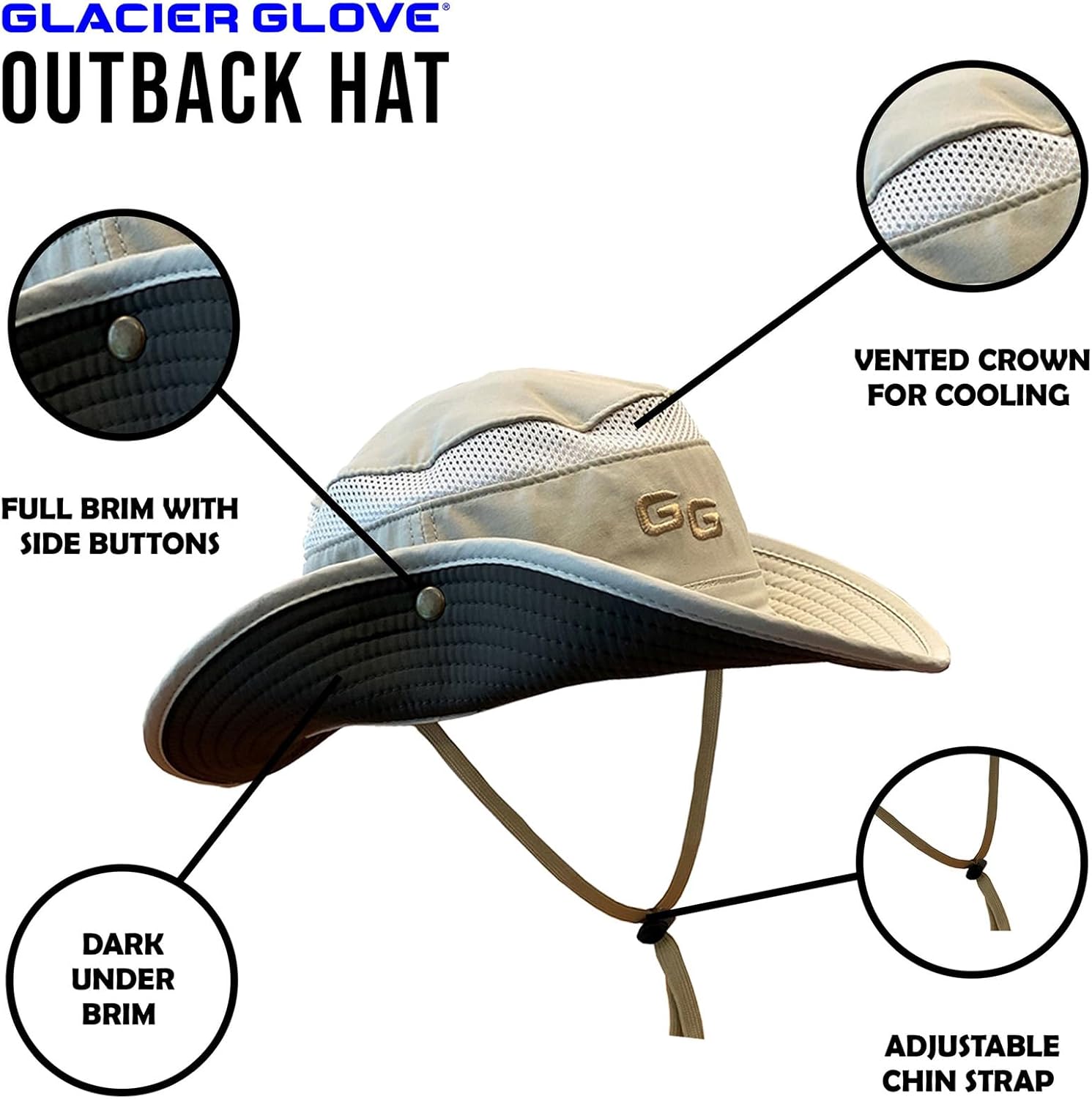 Glaciar Guante Outback Sombrero