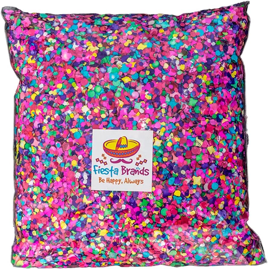 Fiesta Confetti.Value Confeti de papel colorido mexicano. Bolsa mediana .44lb200gr.