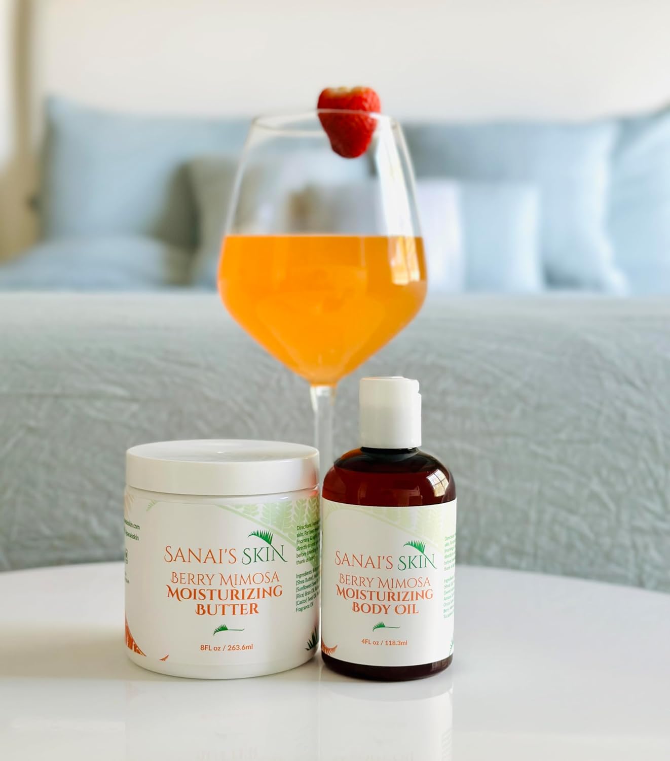 Sanai’s Skin Moisturizing Body Butter  Berry Mimosa Moisturizing Butter  Moisturizing & Nourishing for Normal to Dry Skin  Shea Butter & Sunflower