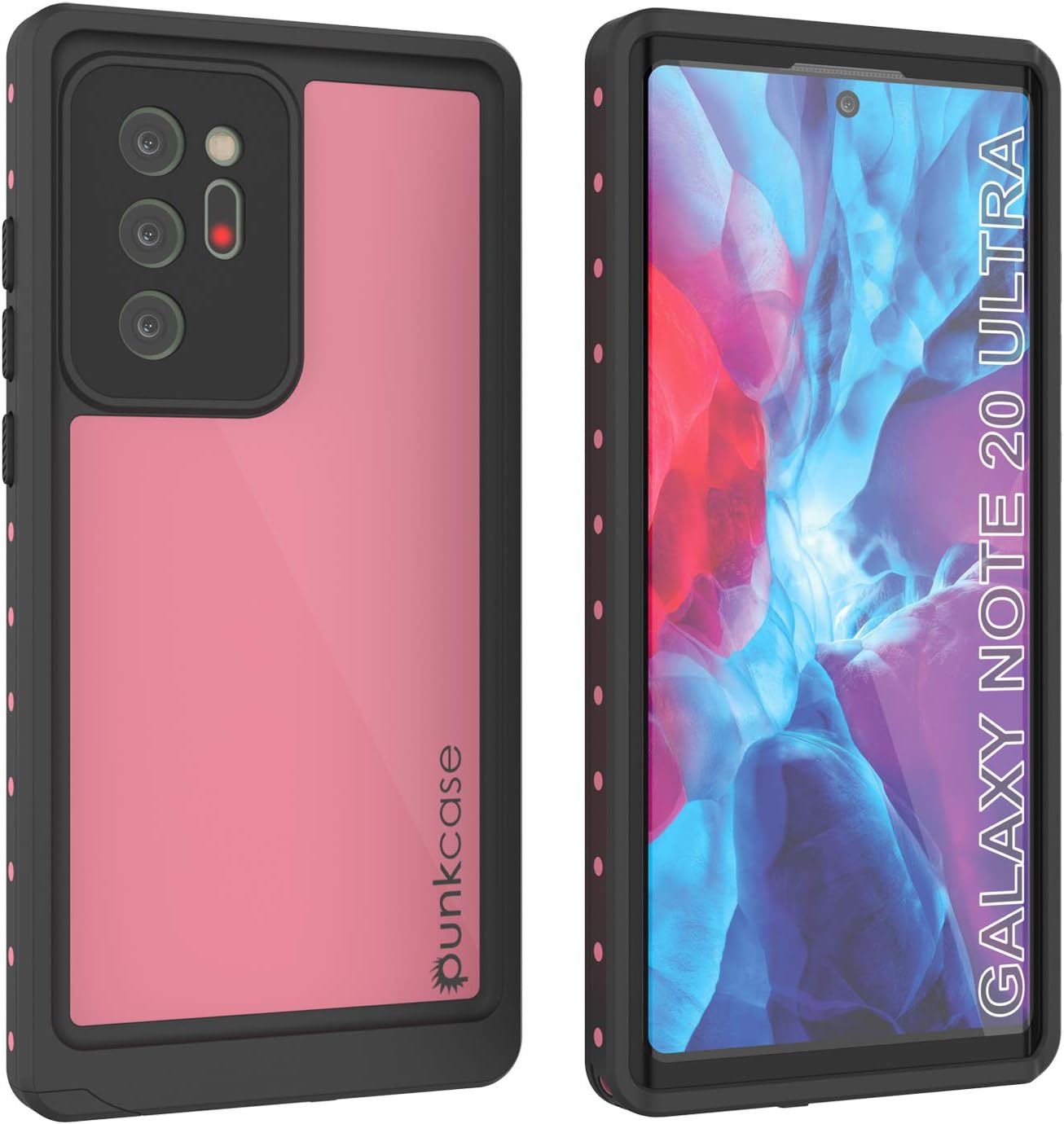 Punkcase Note 20 – Funda ultra impermeable StudStar Series Slim Fit Certificado IP68 A prueba de golpes Resistente a la suciedad A prueba de nieve