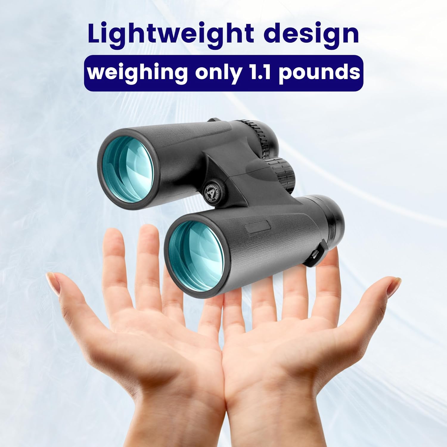 Thunderb Binoculares de alta potencia de 12 x 42 para adultos con adaptador de teléfono, trípode y adaptador de trípode, visión grande clara para